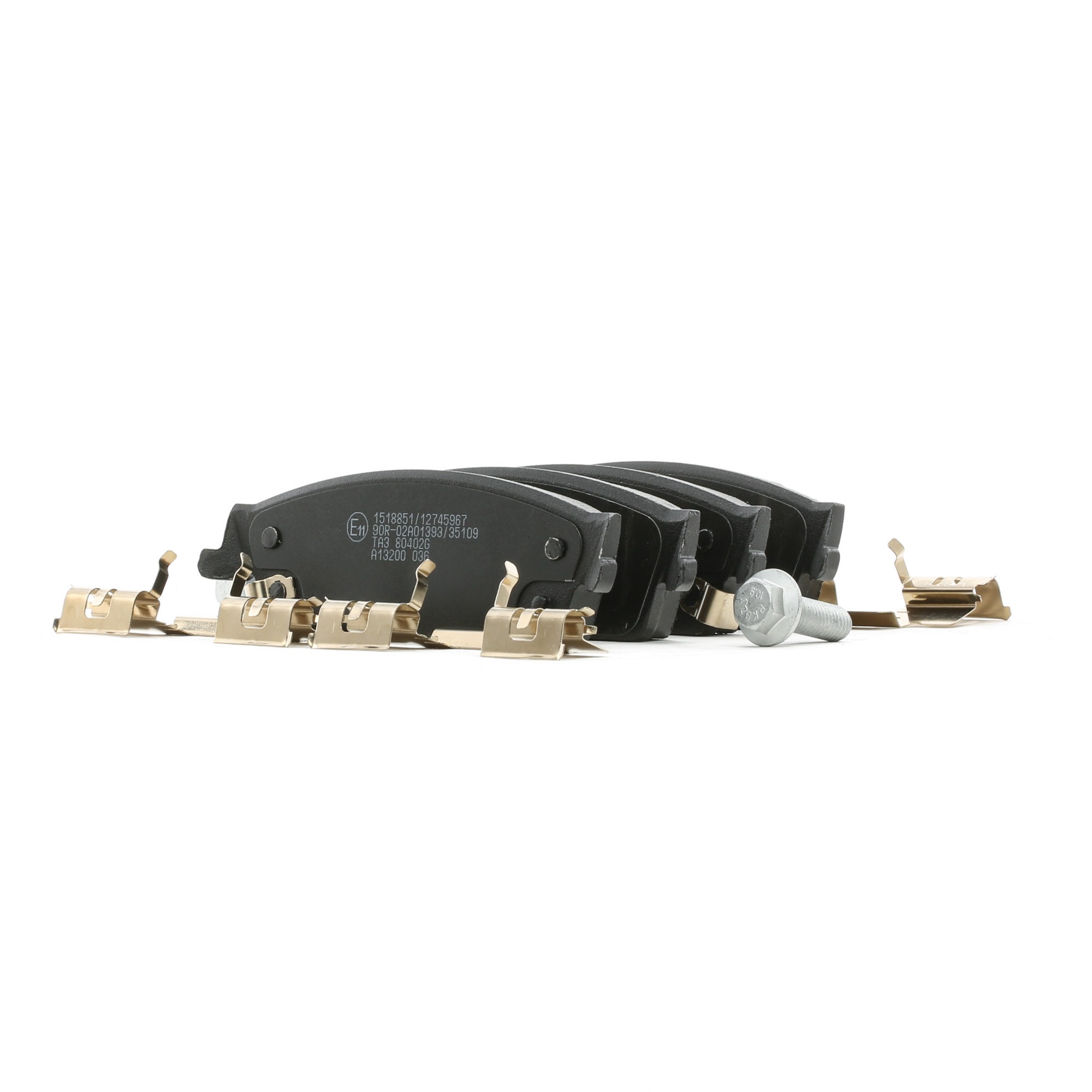 Bremsbeläge 402B1113 RIDEX 15945636 OPEL, CHEVROLET, CADILLAC, GMC