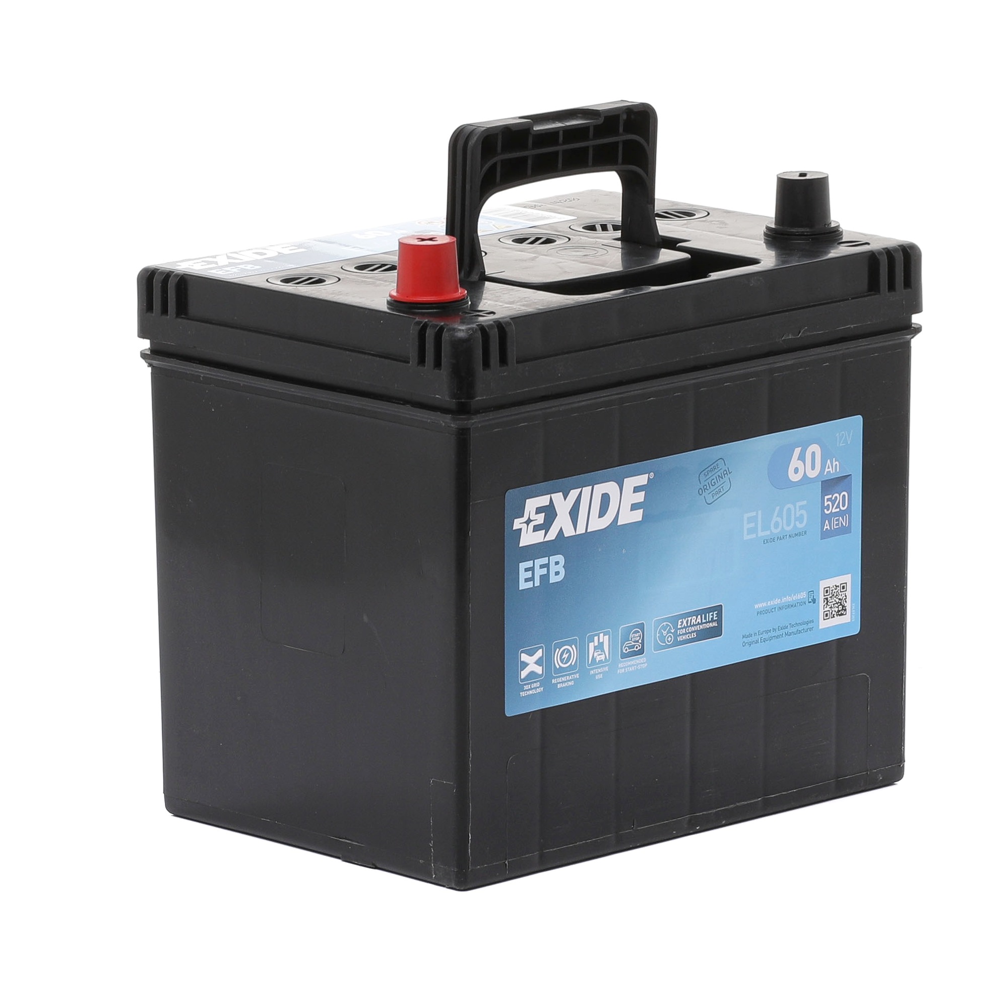 EXIDE EFB60SS-1-ASIA Autobatterie HONDA CIVIC 2.0 TDiC 105 PS Diesel