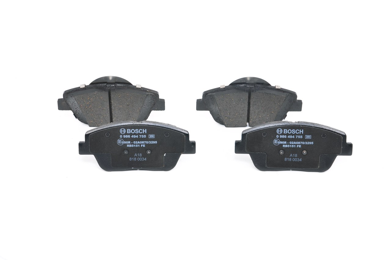 Remblokken 58101-3QA50 BOSCH 0986494755 HYUNDAI, KIA, HONDA, ACURA