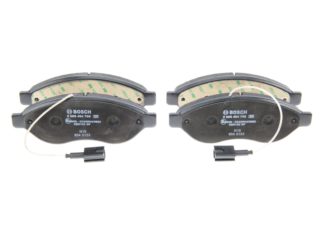 Plaquettes de frein 7 736 7092 BOSCH 0986494798 PEUGEOT, CITROЁN, FIAT, ALFA ROMEO, IVECO