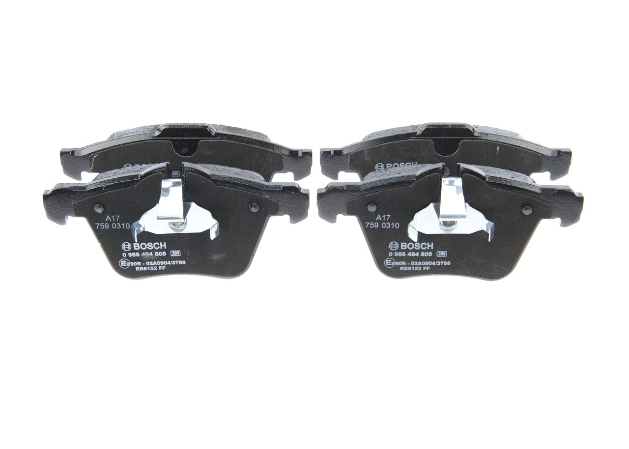 Bremsbeläge 0 986 494 808 BOSCH C2D23150 JAGUAR
