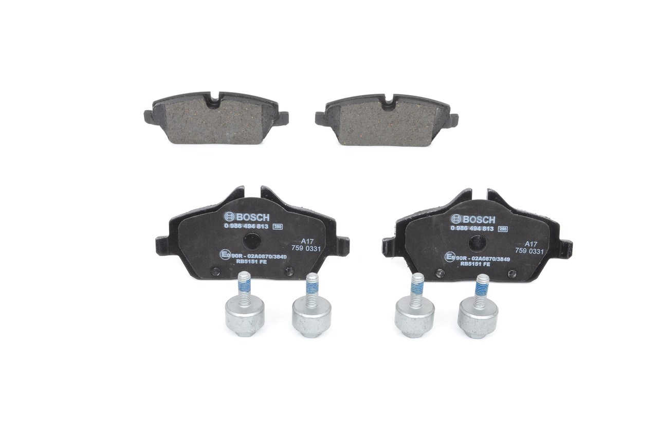 Kit de plaquettes de frein, frein à disque BOSCH E9 90R- 02A0870/3849 évaluation
