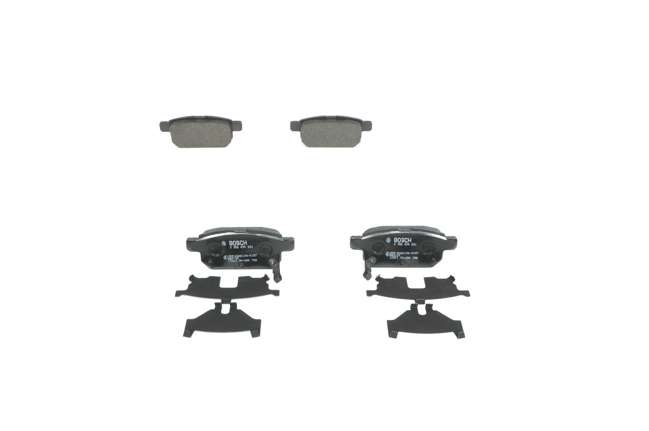 Kit de plaquettes de frein, frein à disque BOSCH E1 90R-02A0134/0057 évaluation