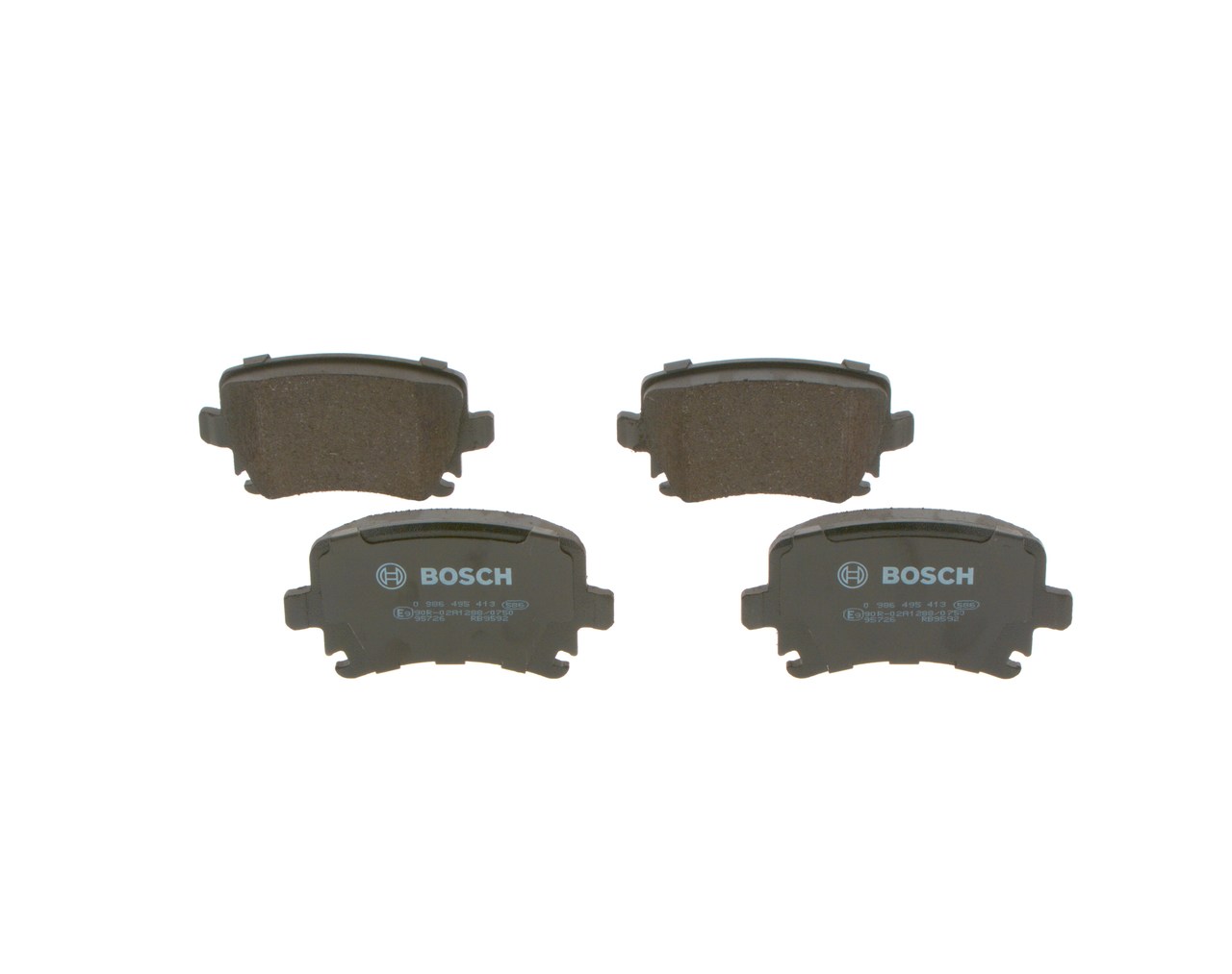 BOSCH 0986495413 Bromsbelägg 0986495413 Bromsbelägg BOSCH 4F0 698 451 D VOLVO, VW, AUDI, SKODA, HONDA