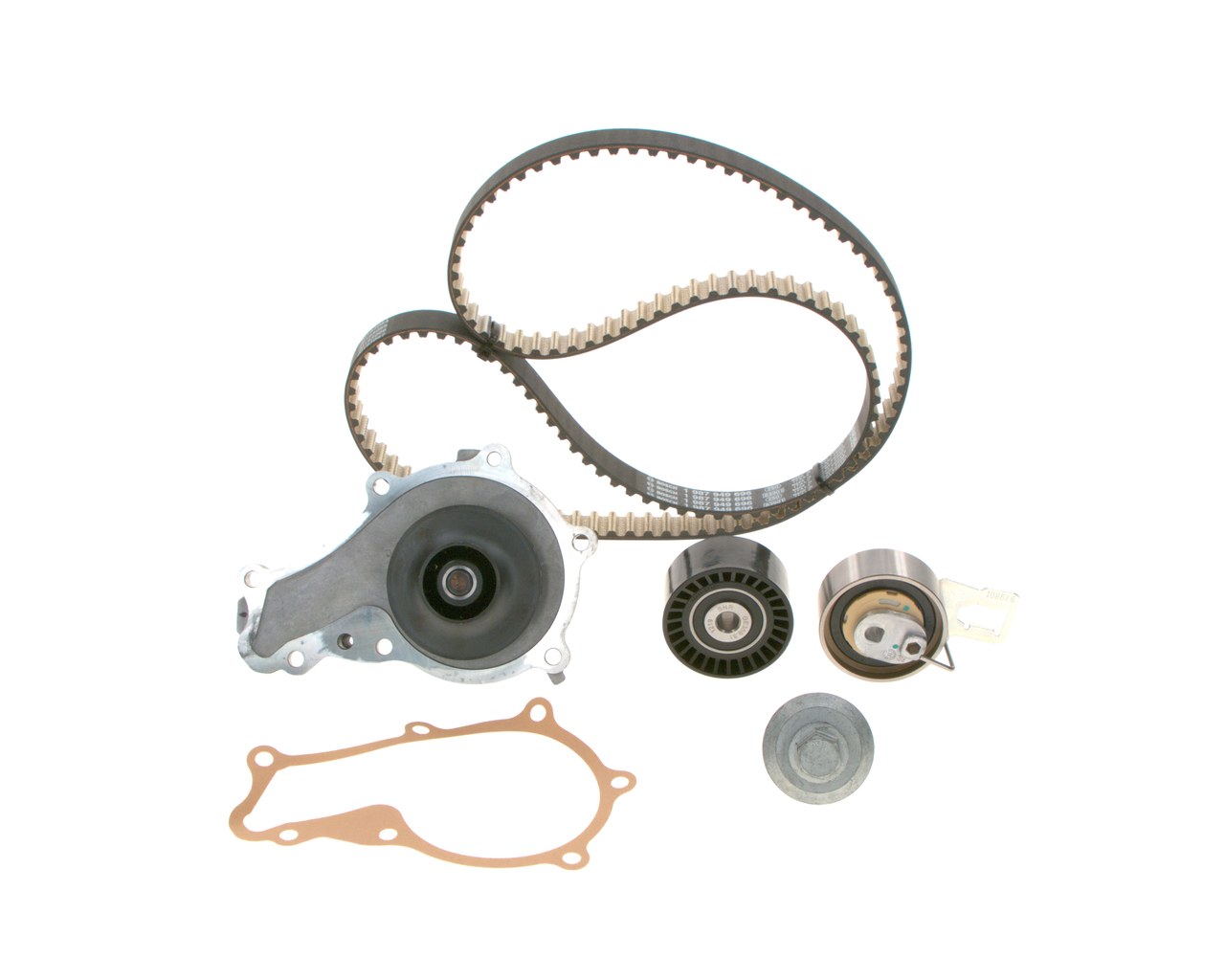 BOSCH 1 987 946 957 Zestaw paska rozrządu + pompa wody Długość: 1343[mm], Szerokość: 20[mm]