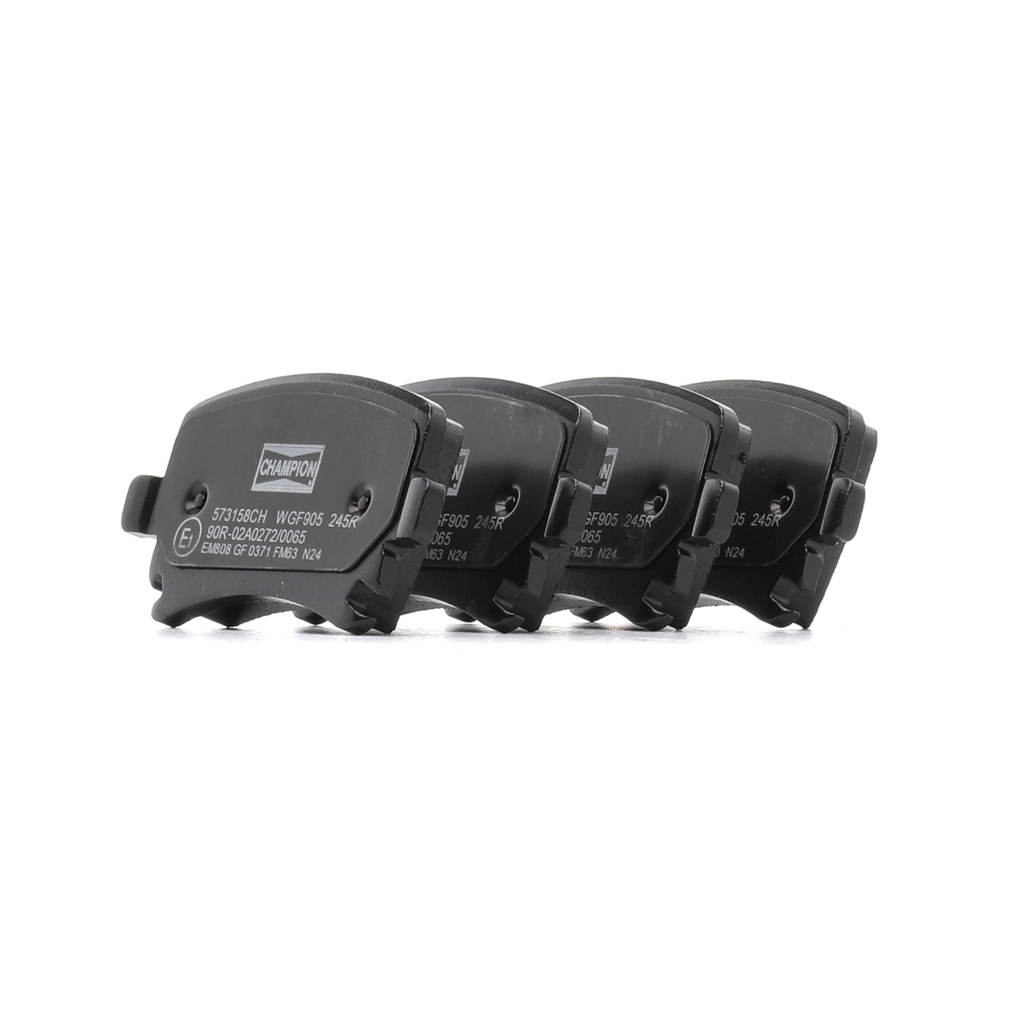 Brake pad set, disc brake CHAMPION 573158CH rating