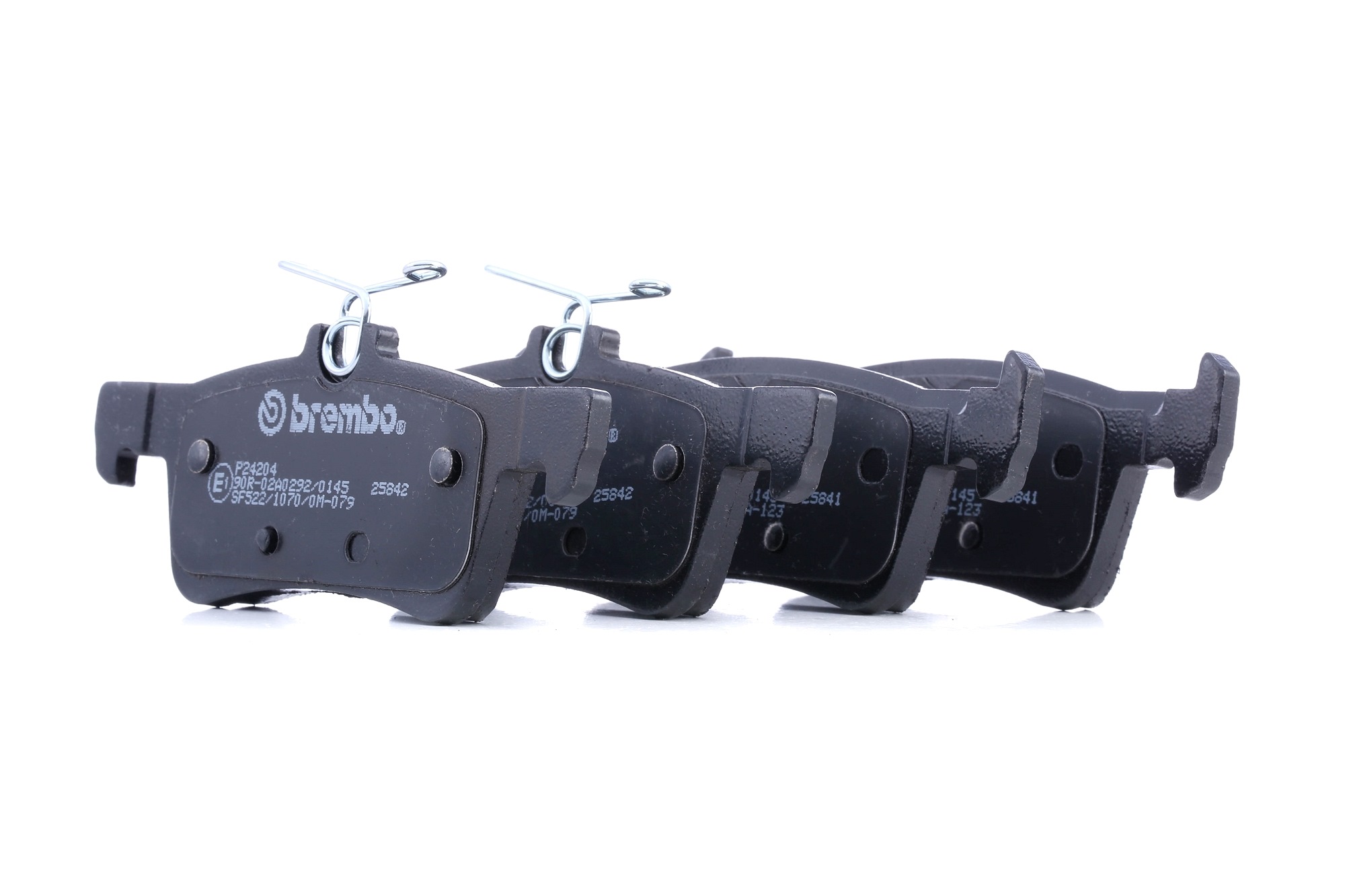 BREMBO P 24 204 Plaquettes de frein Largeur: 123mm, Hauteur 1: 42mm, Hauteur 2: 45mm, Épaisseur: 14mm