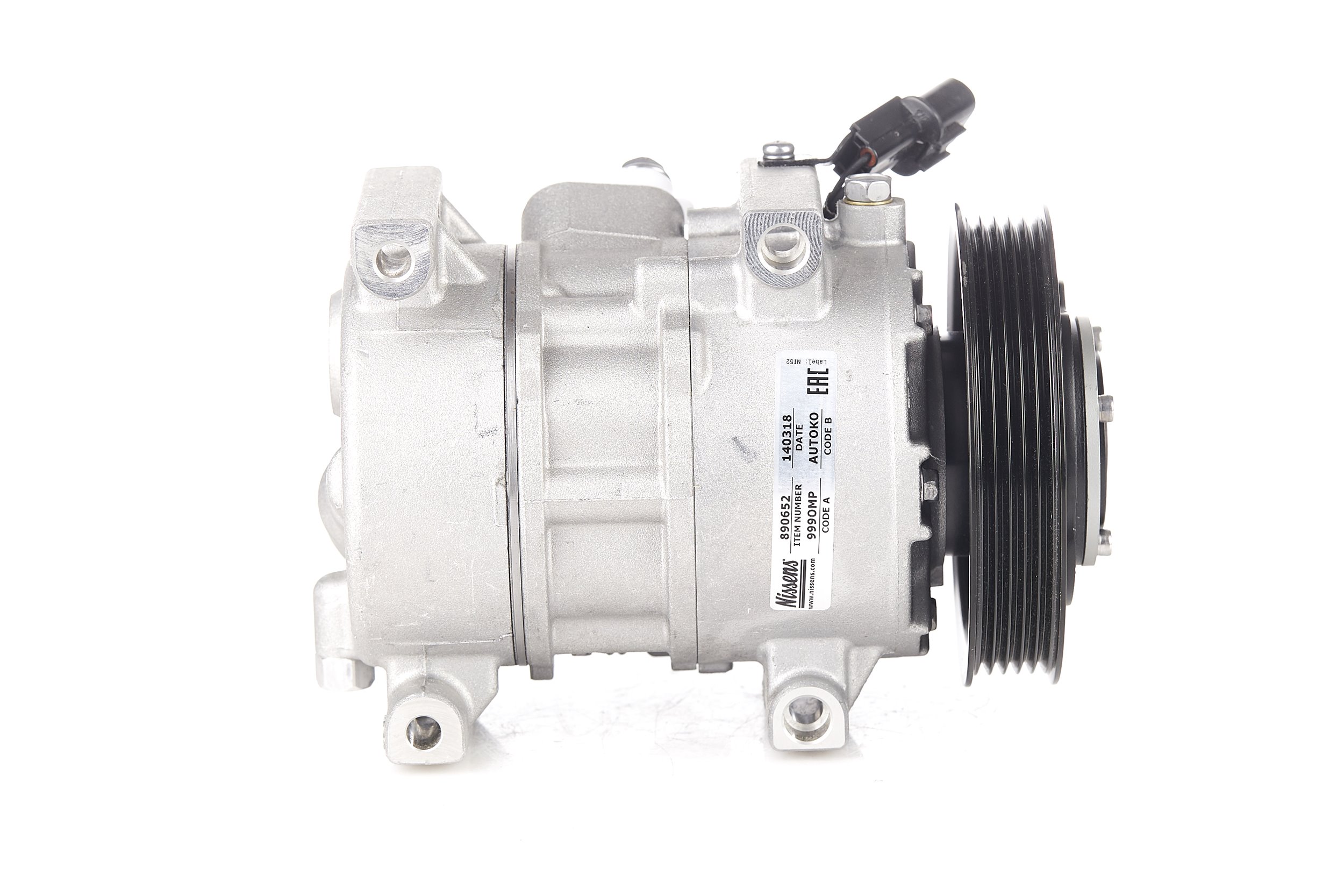 NISSENS 890652 Compresseur de clim KIA Rio III Berline (UB) 1.25 CVVT 88 CV Essence 2015