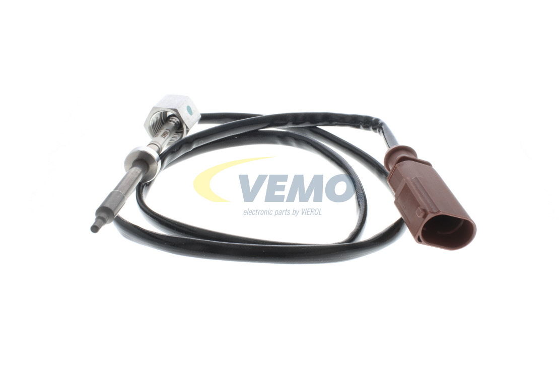 VEMO V10-72-1456 Датчик, температура на изгорелите газове дължина на кабела: 650mm, 2-щифтен, от температура: -40°C, темп. диапазон до: 1000°C
