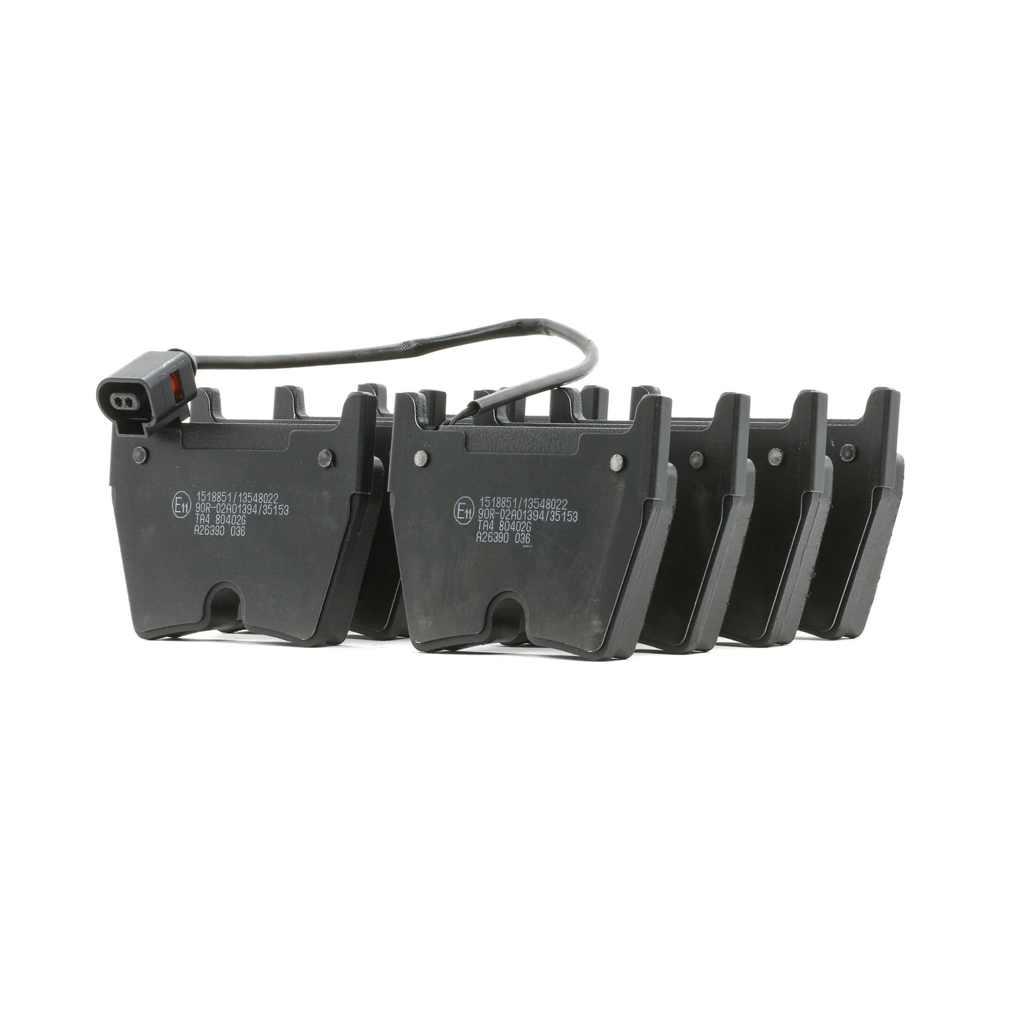 Plaquettes de frein 8U0 698 151 F RIDEX 402B1176 VOLKSWAGEN, AUDI, SKODA, SEAT