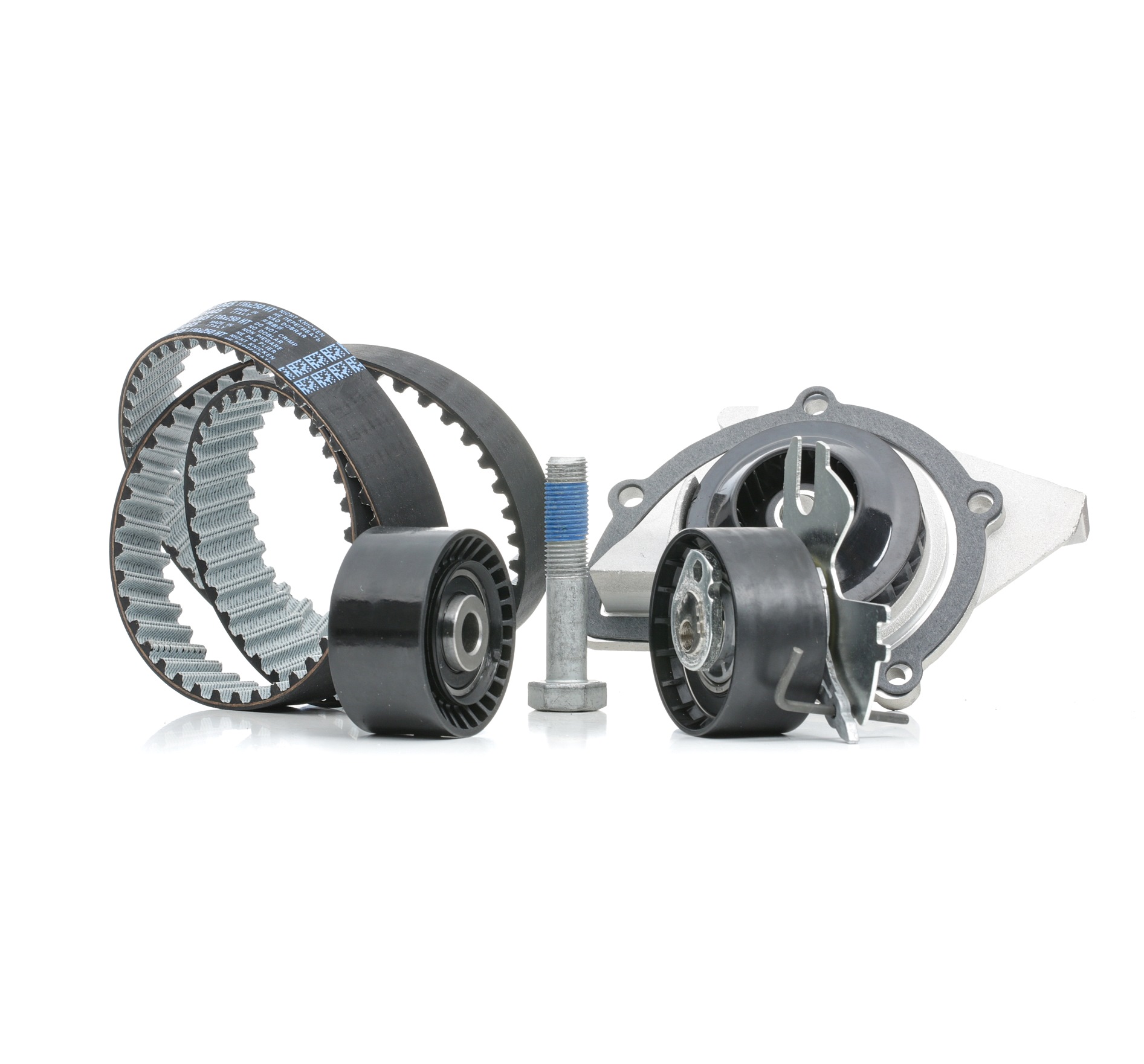 Timing belt kit with water pump RIDEX 3096W0077 rating