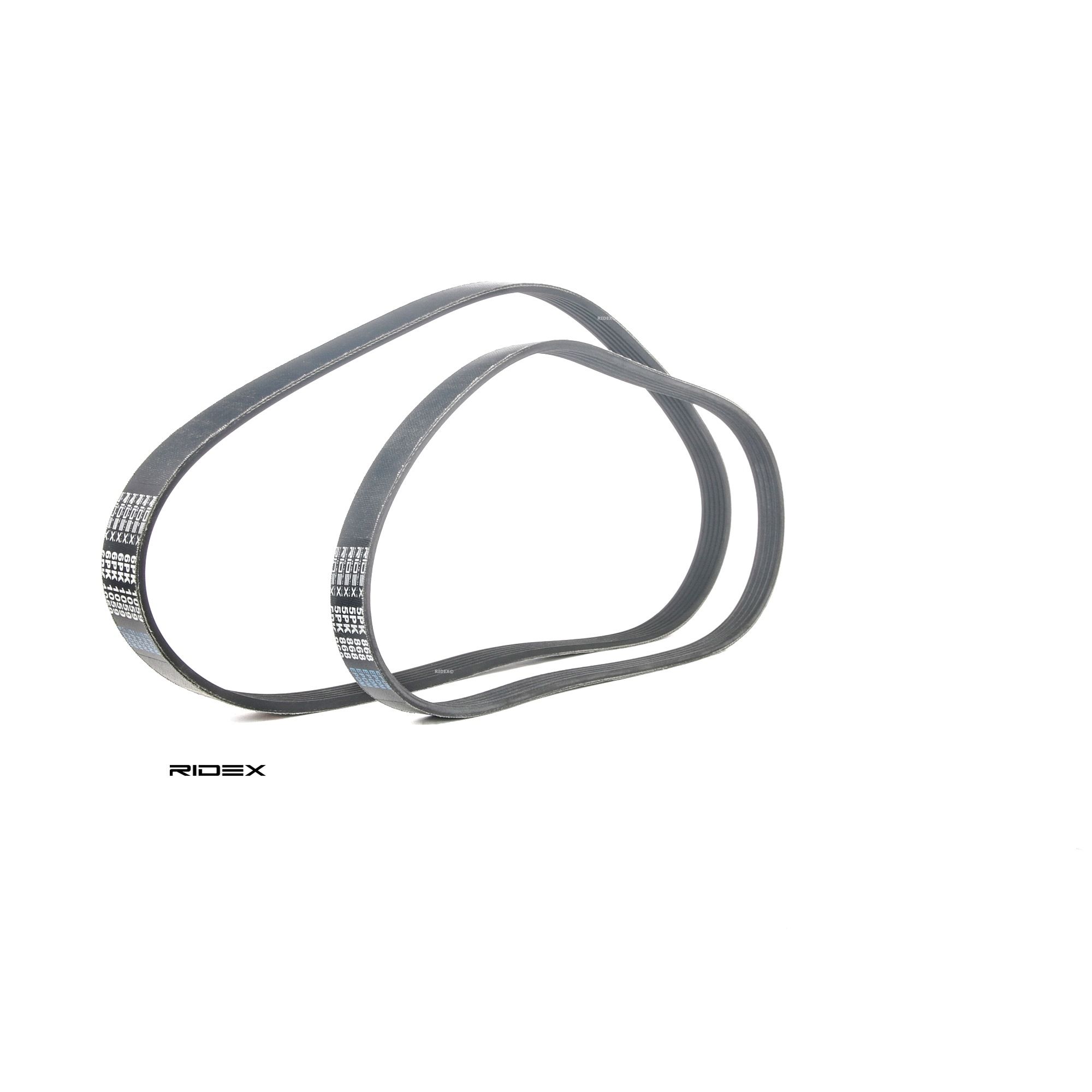 RIDEX 542R0033 Juego de correas trapeciales poli V Long.: 1059, 868mm, Número de nervaduras: 6, 5