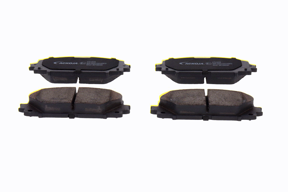 Комплект спирачно феродо, дискови спирачки 044650D130 ACKOJA A70-0036 TOYOTA, LEXUS, SATURN