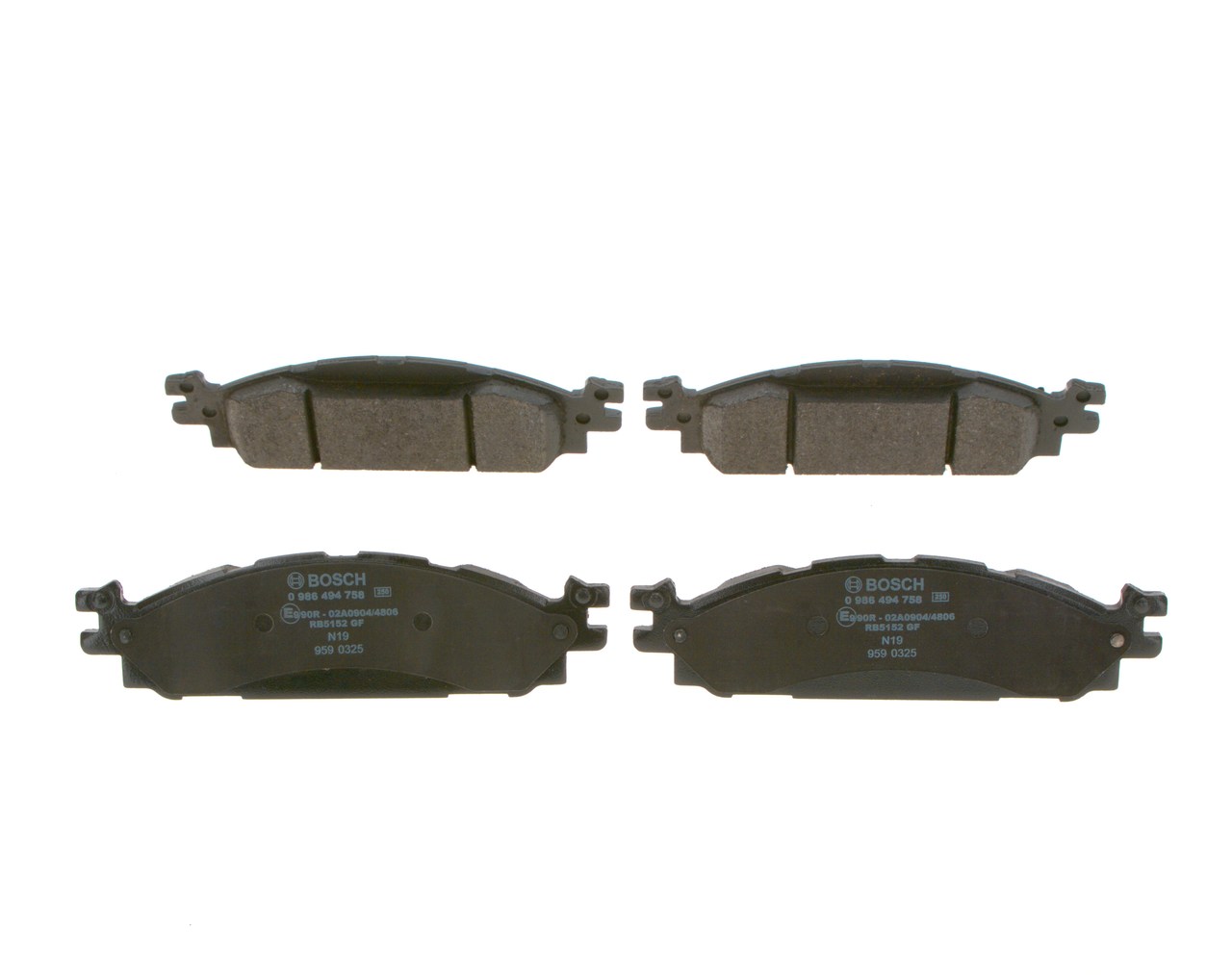 Plaquettes de frein BB5Z 2001 B BOSCH 0986494758 FORD, FORD USA, LINCOLN