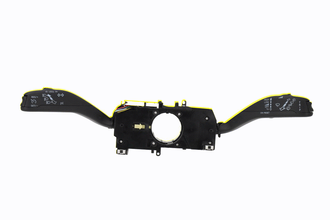 VEMO V15-80-0041 Conmutador en la columna de dirección con función limpia y lava, con función intermitente, con función de conmutación de luces, con función de ordenador de a bordo, con Tempomat, con función sensor de lluvia, con funcioón de luz de estacionamiento, con avisador luminoso, con función de intervalo de limpieza
