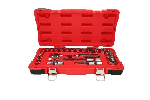 Socket set Square Drive Tang Size: 12.5 (1/2")mm (inch)