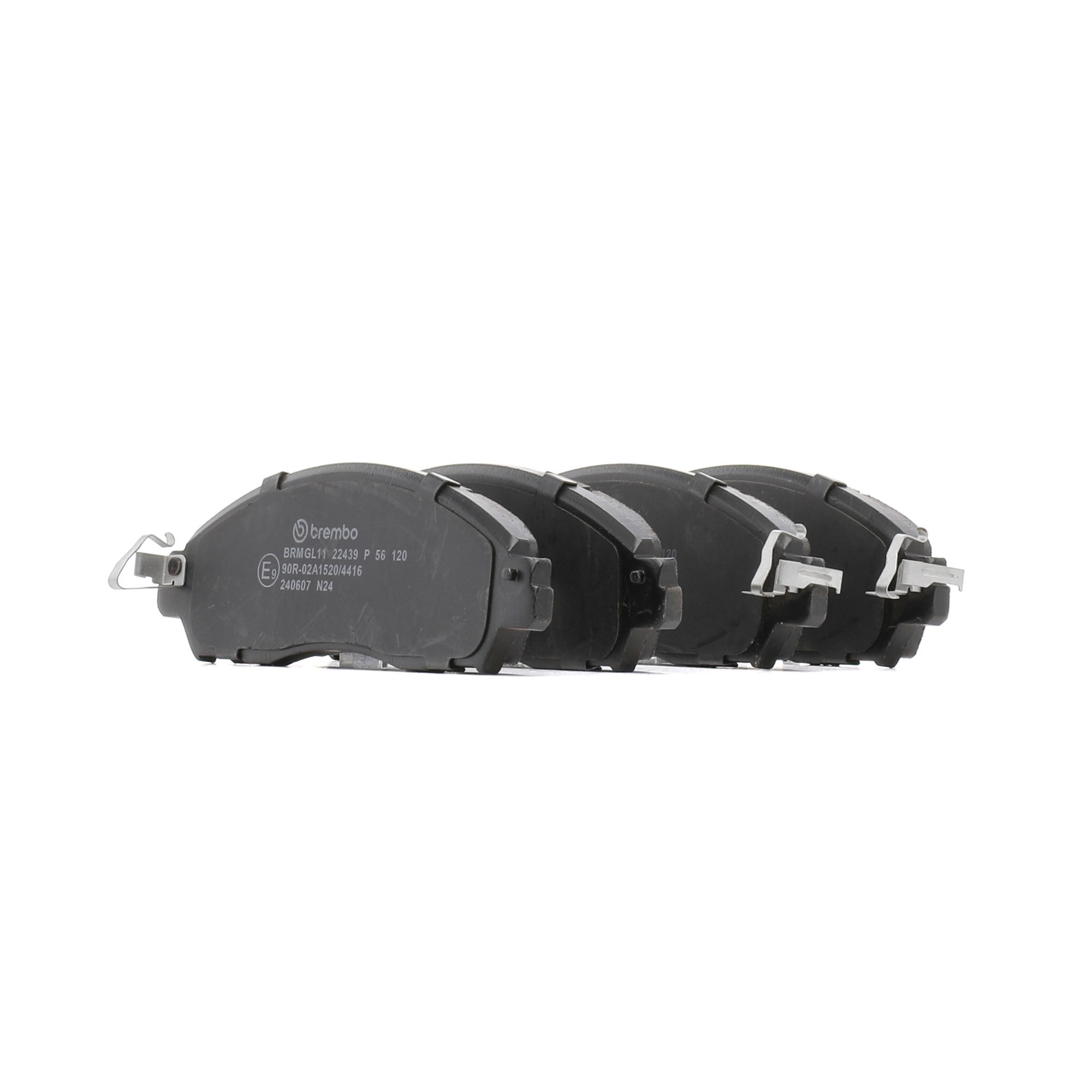 BREMBO P 56 120 Plaquettes de frein Largeur: 166mm, Hauteur: 54mm, Épaisseur: 16mm
