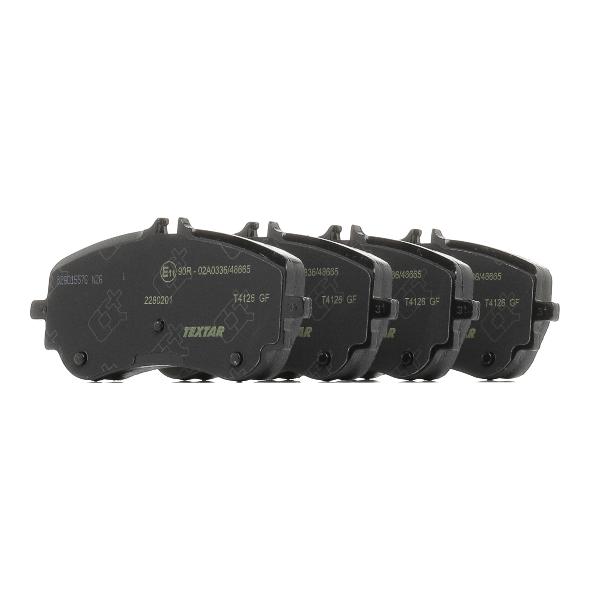 TEXTAR 2280201 Brake pad set Width: 141,4mm, Height: 64,9mm, Thickness: 19,1mm