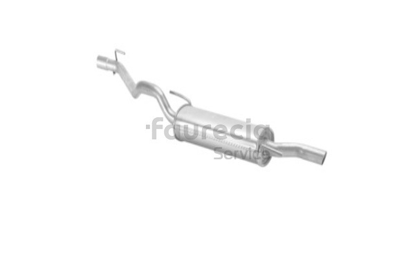 Endschalldämpfer 1H6253609F Faurecia FS80117 VW, AUDI, SKODA, SEAT