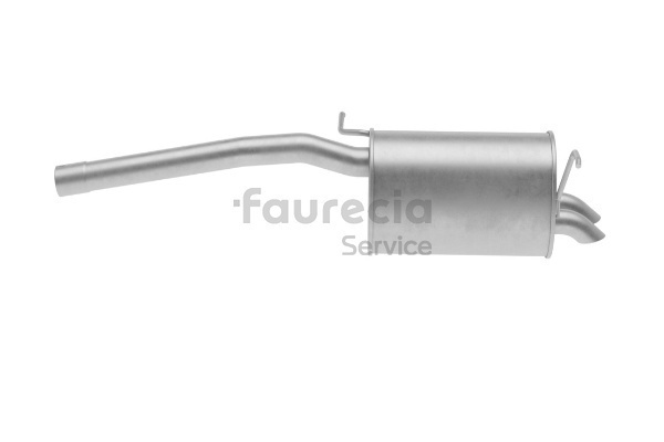 Silencieux arrière 2K0 253 609 C Faurecia FS80551 VOLKSWAGEN, AUDI, SKODA, SEAT
