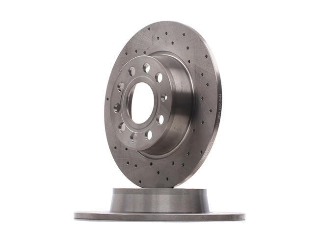 RIDEX Brake disc kit Rear Axle, Perforated, Solid