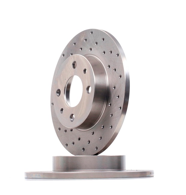 RIDEX Brake disc kit Rear Axle, Perforated, Solid, with bolts/screws