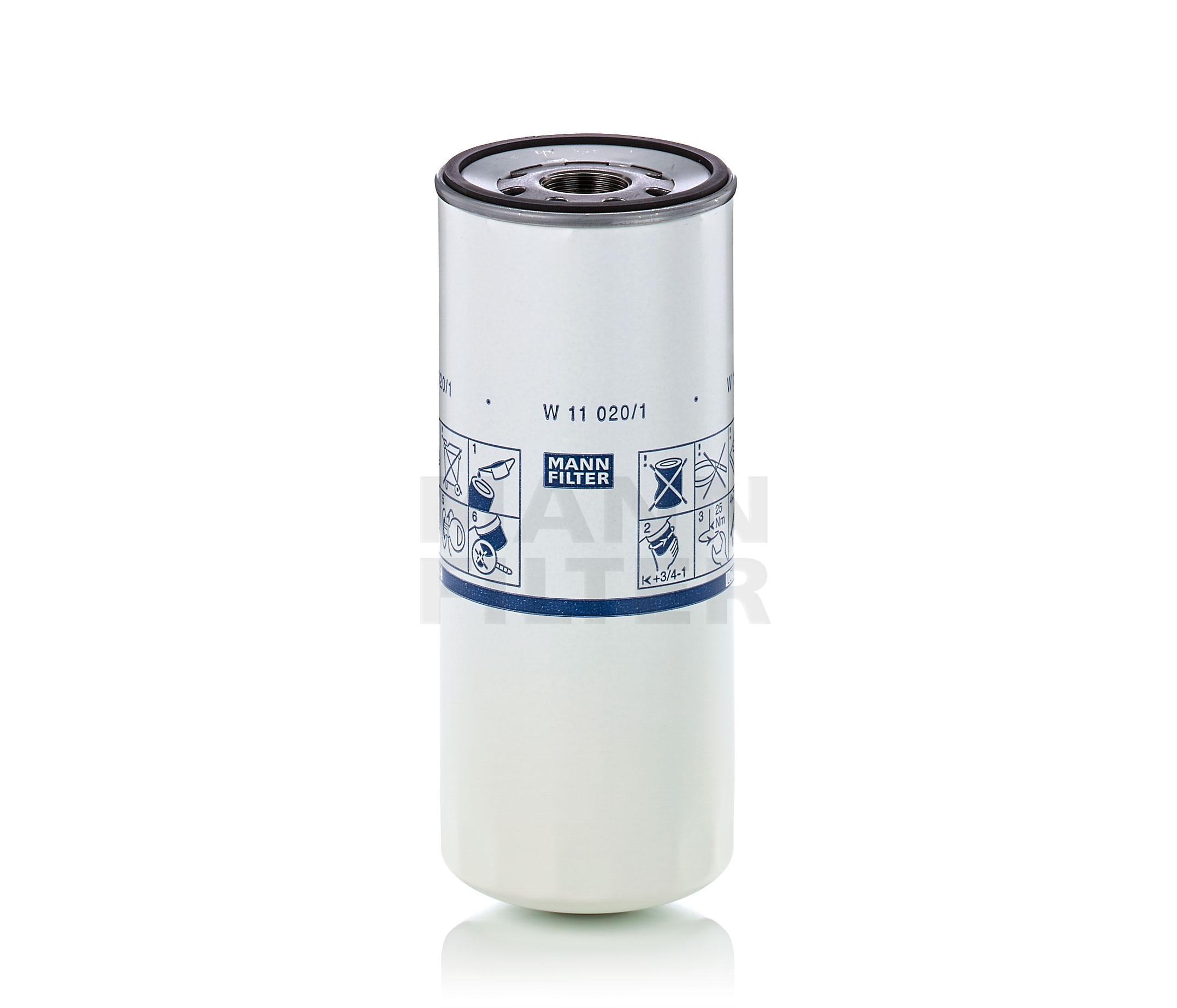 MANN-FILTER W 11 020/1 Oljefilter Ø: 108mm, Ø: 108mm, Høyde: 261mm