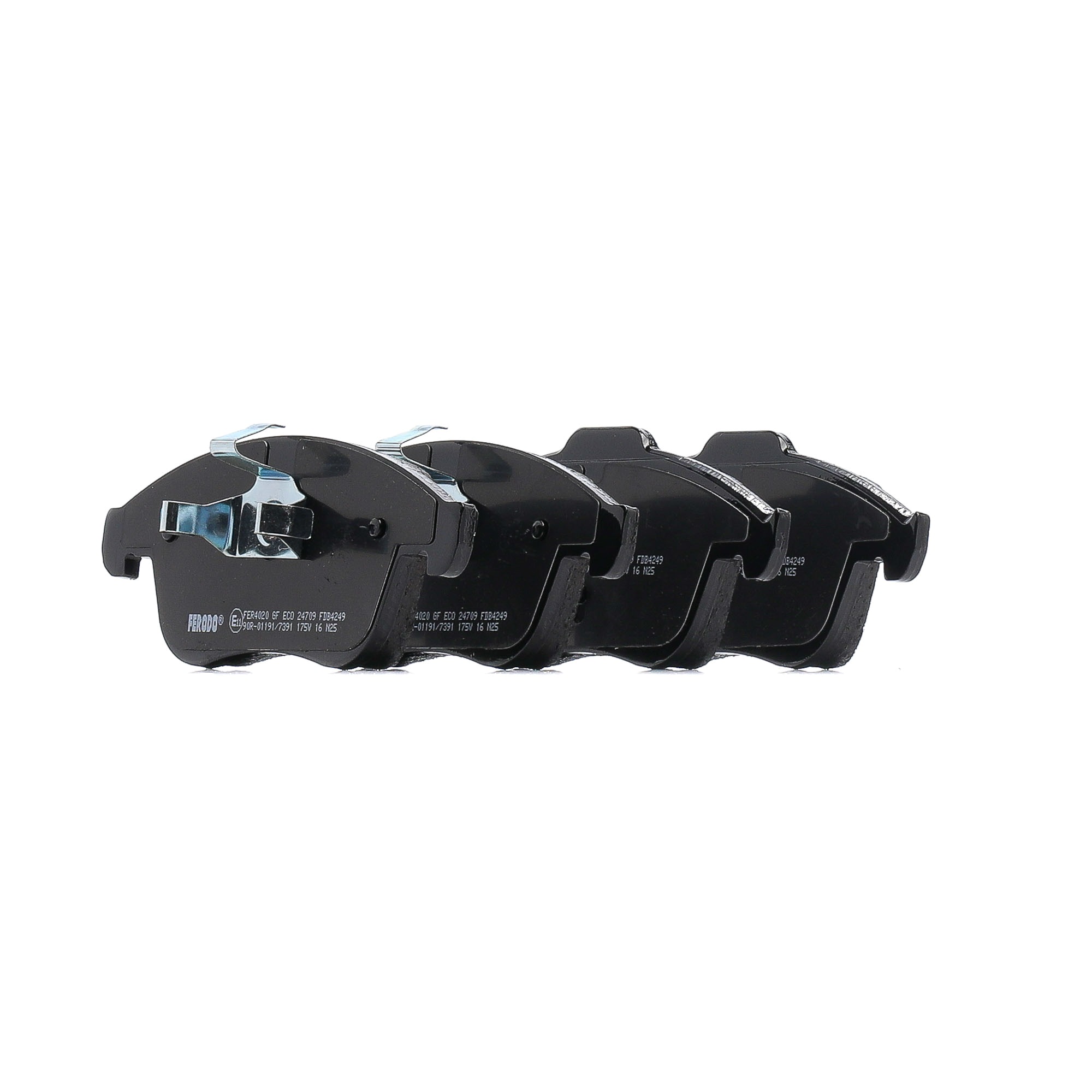 FERODO PREMIER ECO FRICTION FDB4249 Remblokken Breedte 1: 156,4mm, Breedte 2 [mm]: 155,2mm, Hoogte: 62,8mm, Dikte: 17,9mm