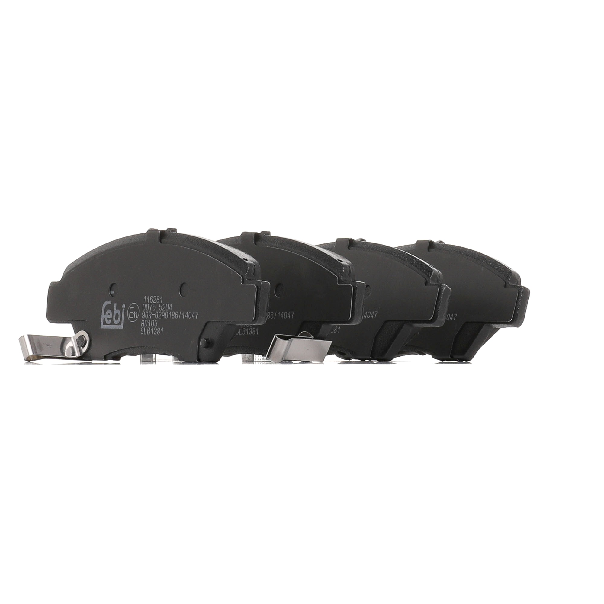 FEBI BILSTEIN 116281 Bremsebelegg HONDA INSIGHT originale pris