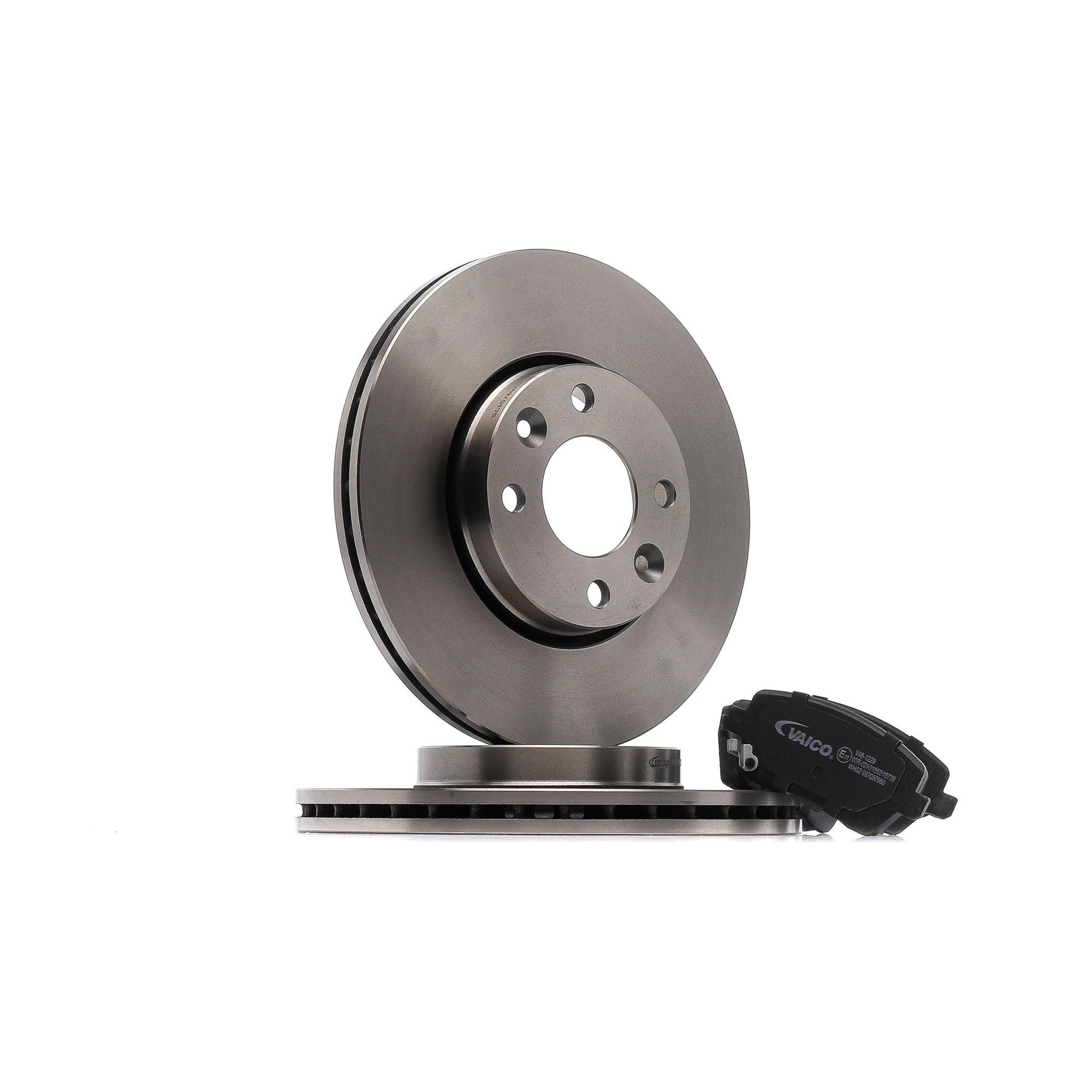 V46-1229 original Brake pads and discs VAICO Hatchback