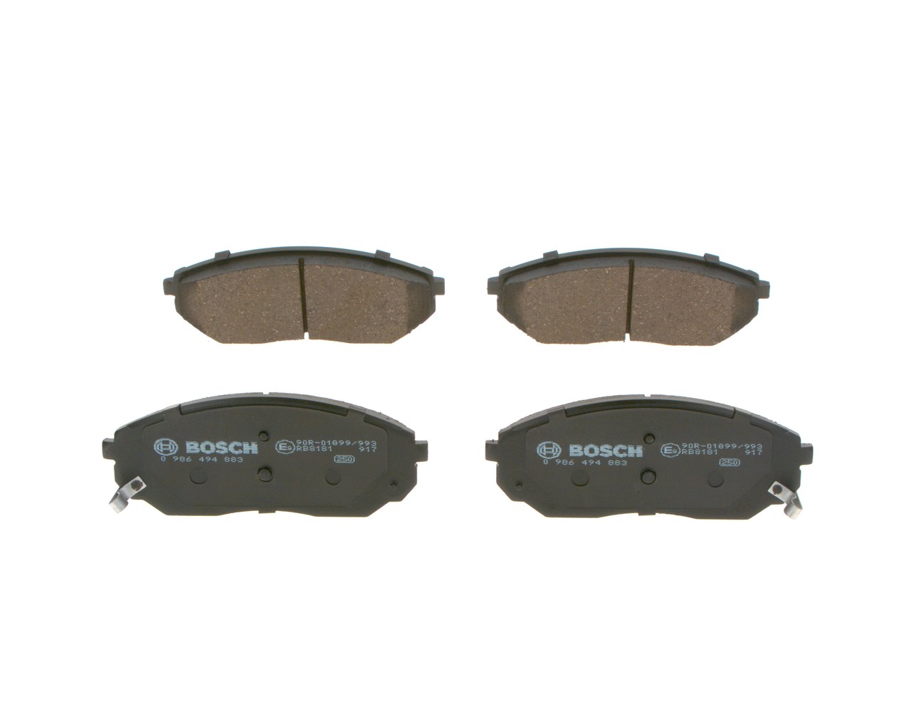 Комплект спирачно феродо, дискови спирачки 45022TR0E02 BOSCH 0986494883 HONDA