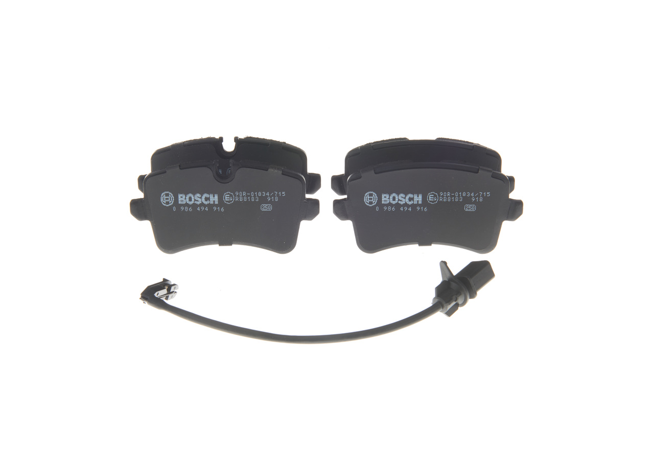 Bremsbeläge 0 986 494 916 BOSCH 4G0698151C AUDI, PORSCHE