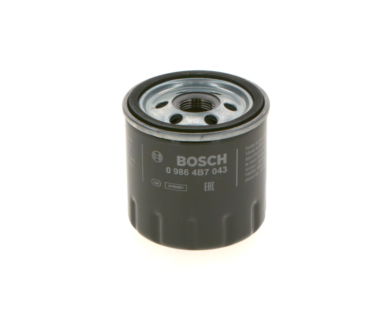 Ölfilter 0 986 4B7 043 BOSCH 1520800Q1J RENAULT, NISSAN, DACIA, LADA, INFINITI