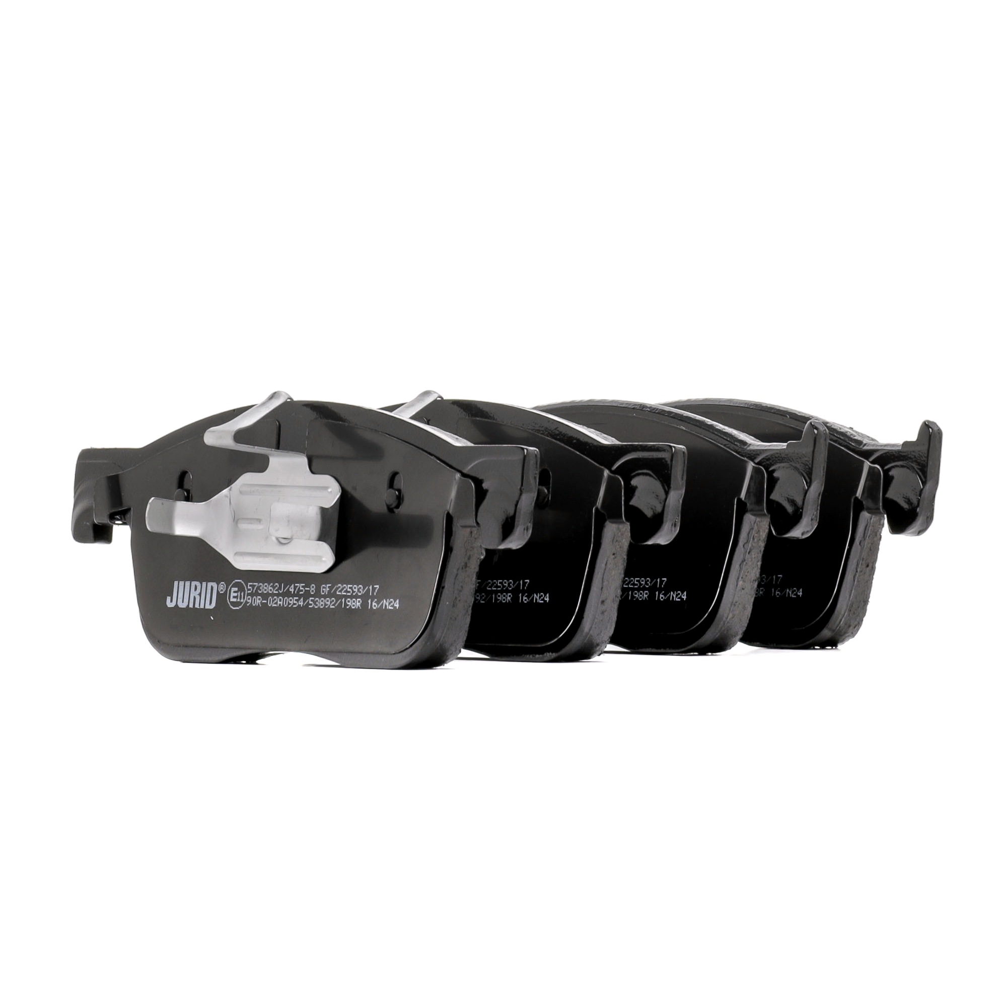 JURID 573862J Brake pad set Width: 180,2mm, Height 1: 69,4mm, Height: 69,4mm, Thickness: 17,3mm
