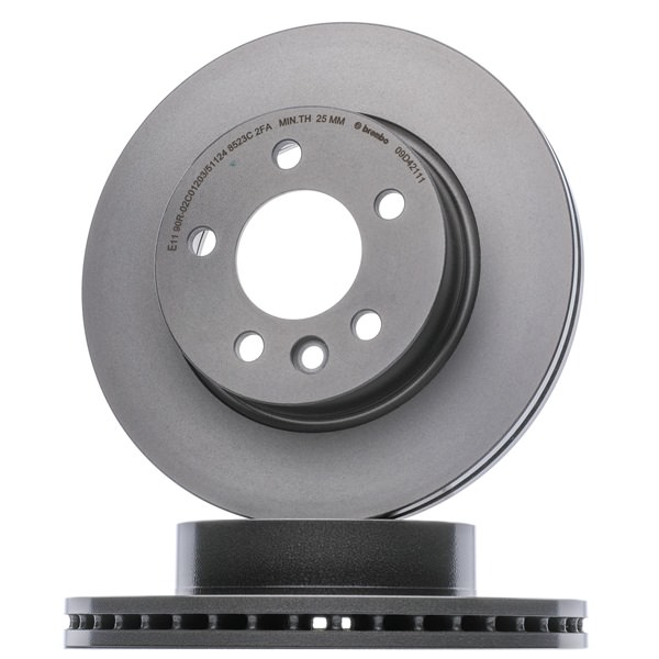 15251216 BREMBO 09D42111 Remschijven VW Multivan T7 (STM, STN) prijs achter en vóór