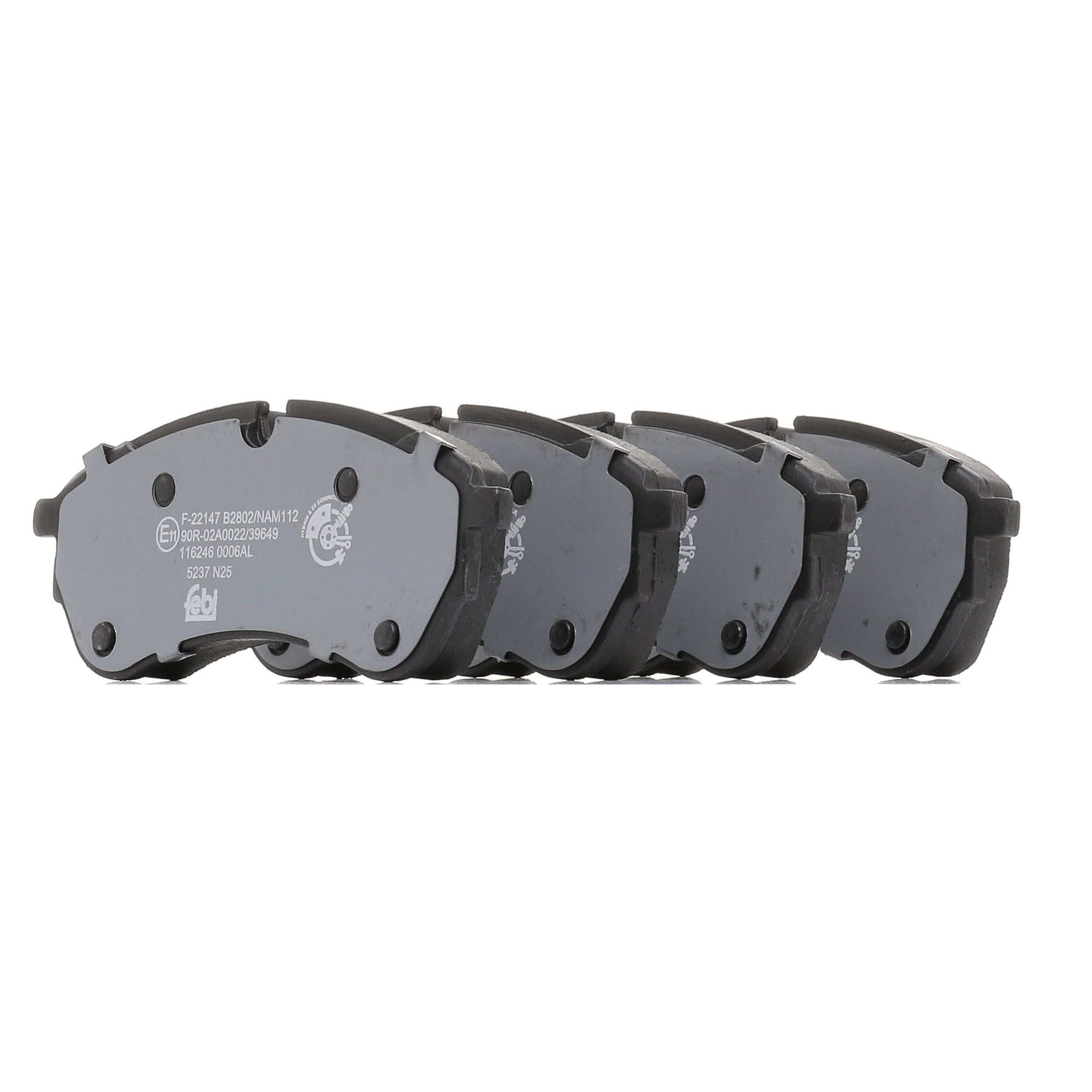 Bremsbeläge 116246 FEBI BILSTEIN 2N0698151 VW, AUDI, SKODA, SEAT, MAN