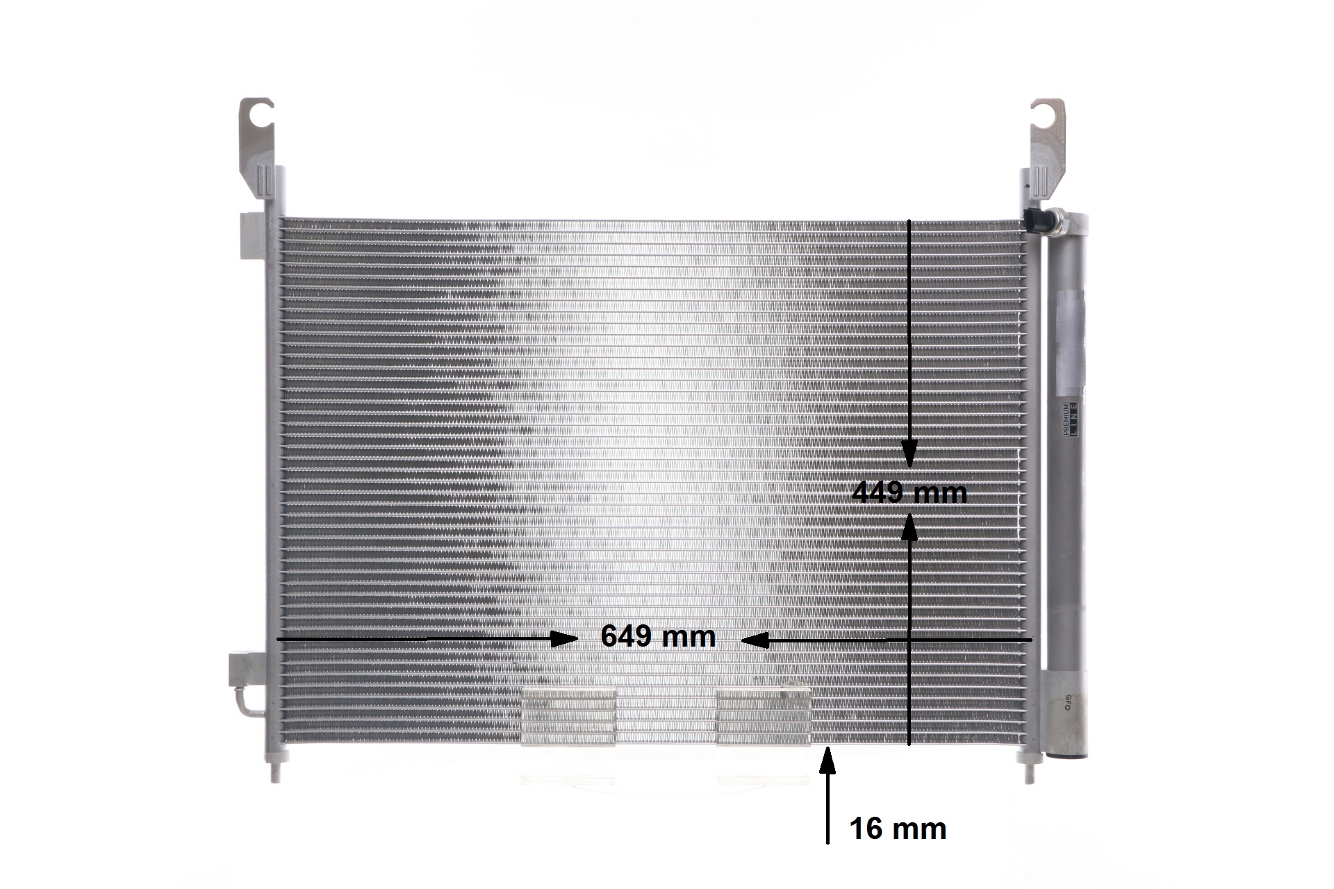 Air conditioning condenser 921005115R MAHLE ORIGINAL AC588000P RENAULT, VOLVO, LADA