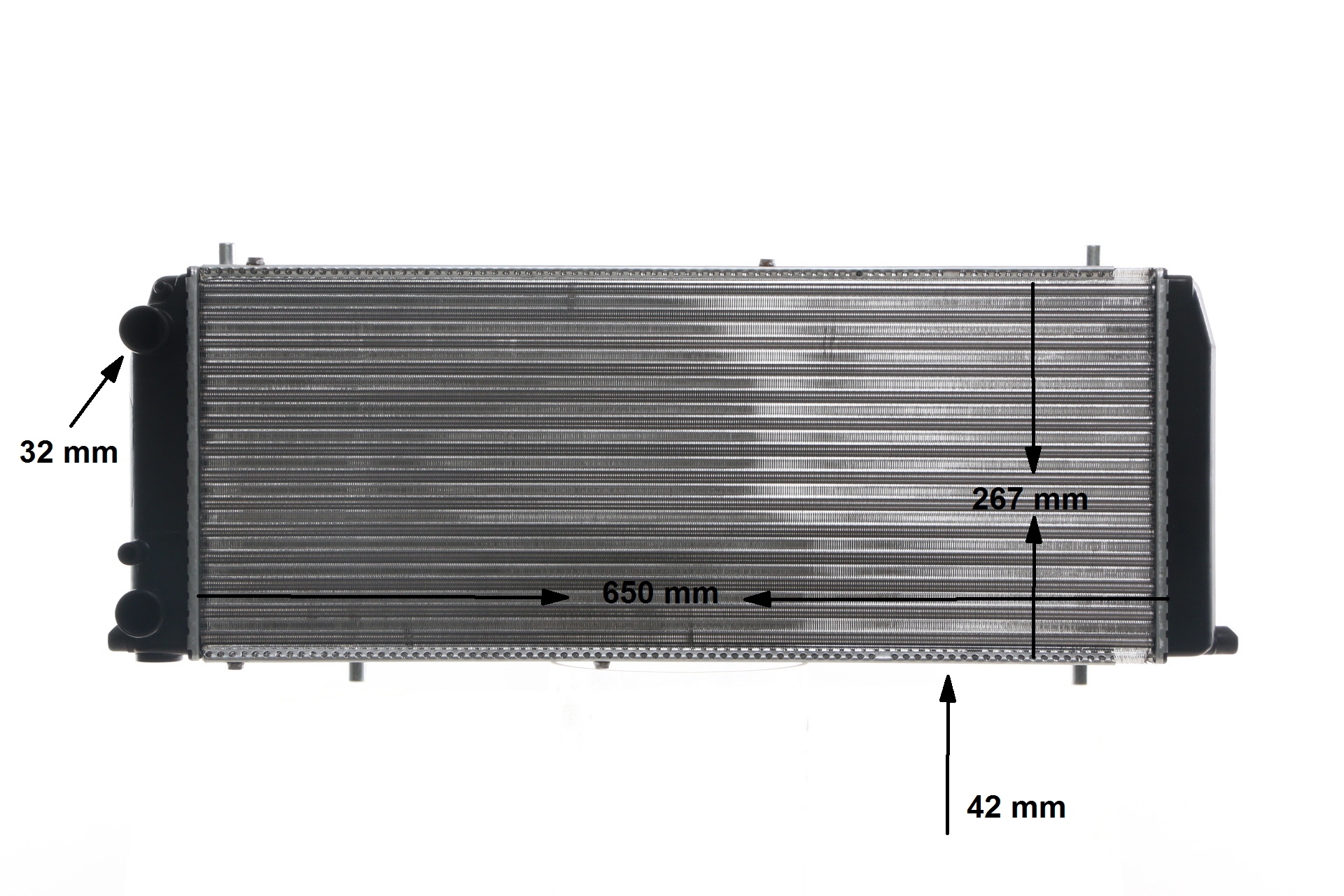 Engine radiator 443 121 253C MAHLE ORIGINAL CR140000S VW, AUDI, VOLVO, CUPRA