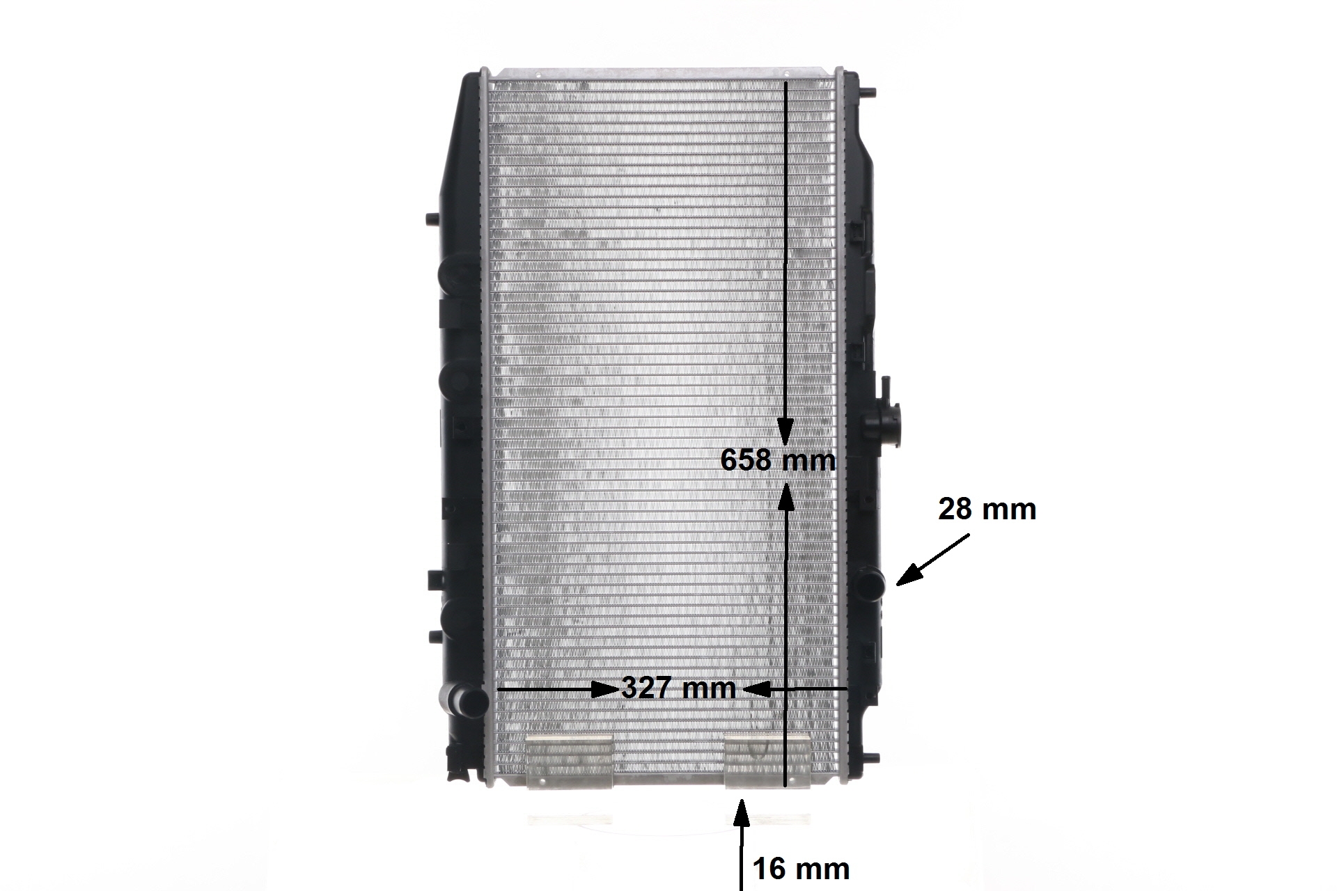 Kühler, Motorkühlung CR 158 000S MAHLE 19010PM3003 HONDA