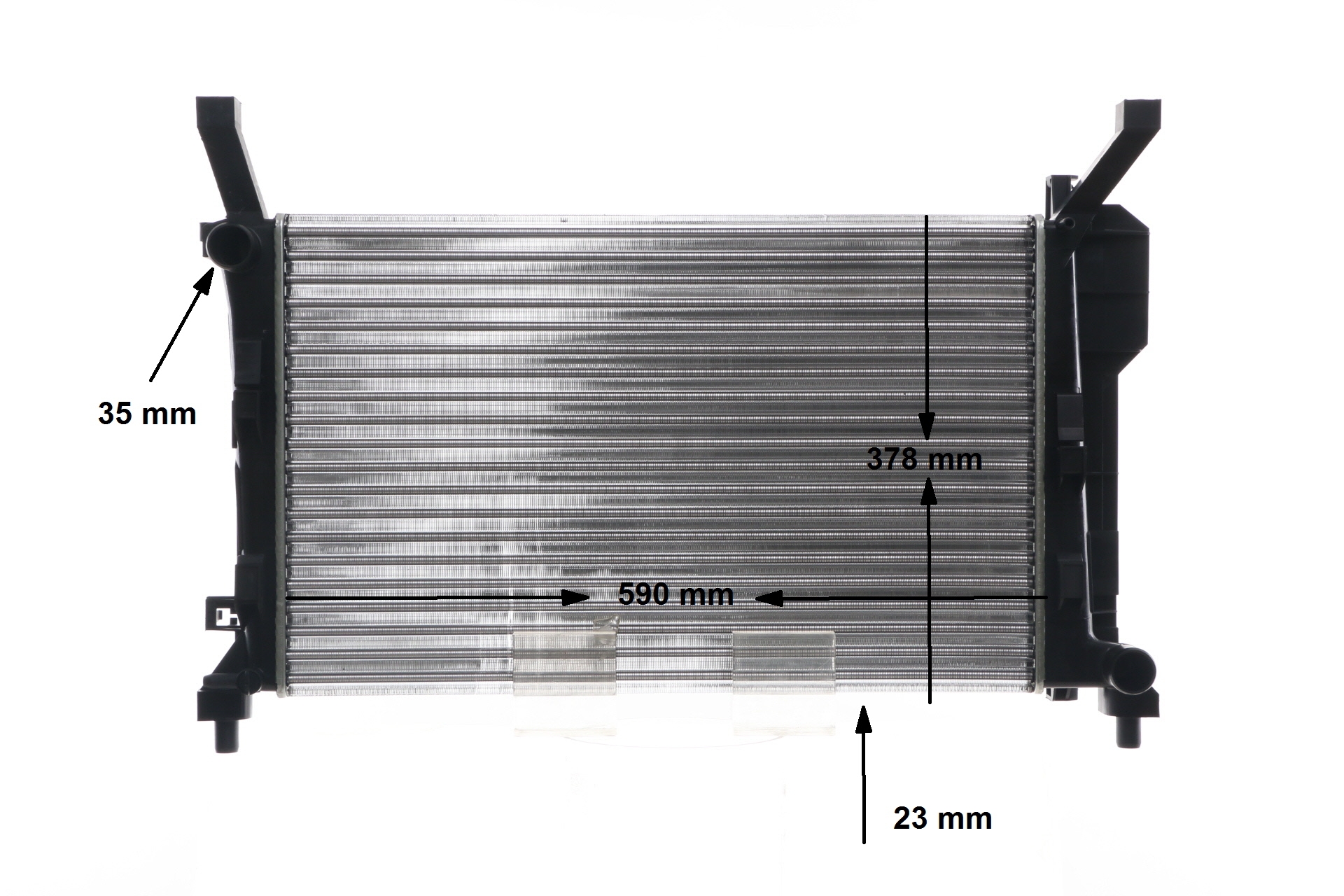 Engine radiator A 169 500 03 03 MAHLE ORIGINAL CR660000S MERCEDES-BENZ, JAGUAR