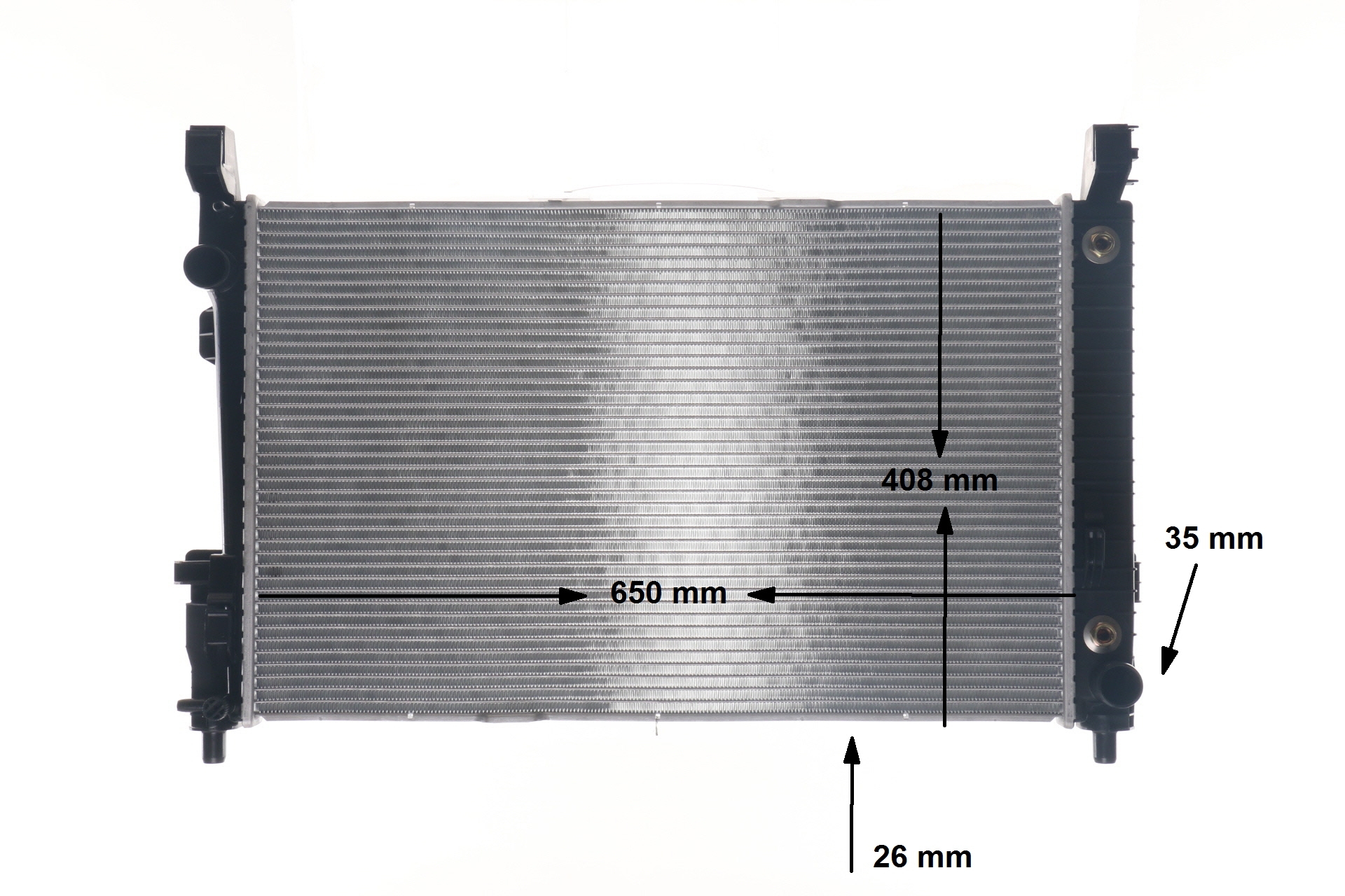 Kühler, Motorkühlung A169 500 21 03 MAHLE ORIGINAL CR781000S MERCEDES-BENZ, JAGUAR
