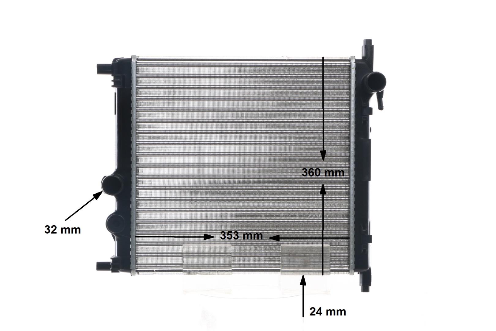 MAHLE ORIGINAL 376735025 Kylmodul VW up! Hatchback (121, 122, BL1, BL2) pris