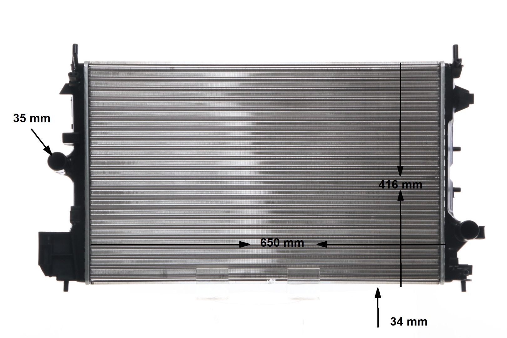 Chłodnica wody MAHLE ORIGINAL CR 835 001S
