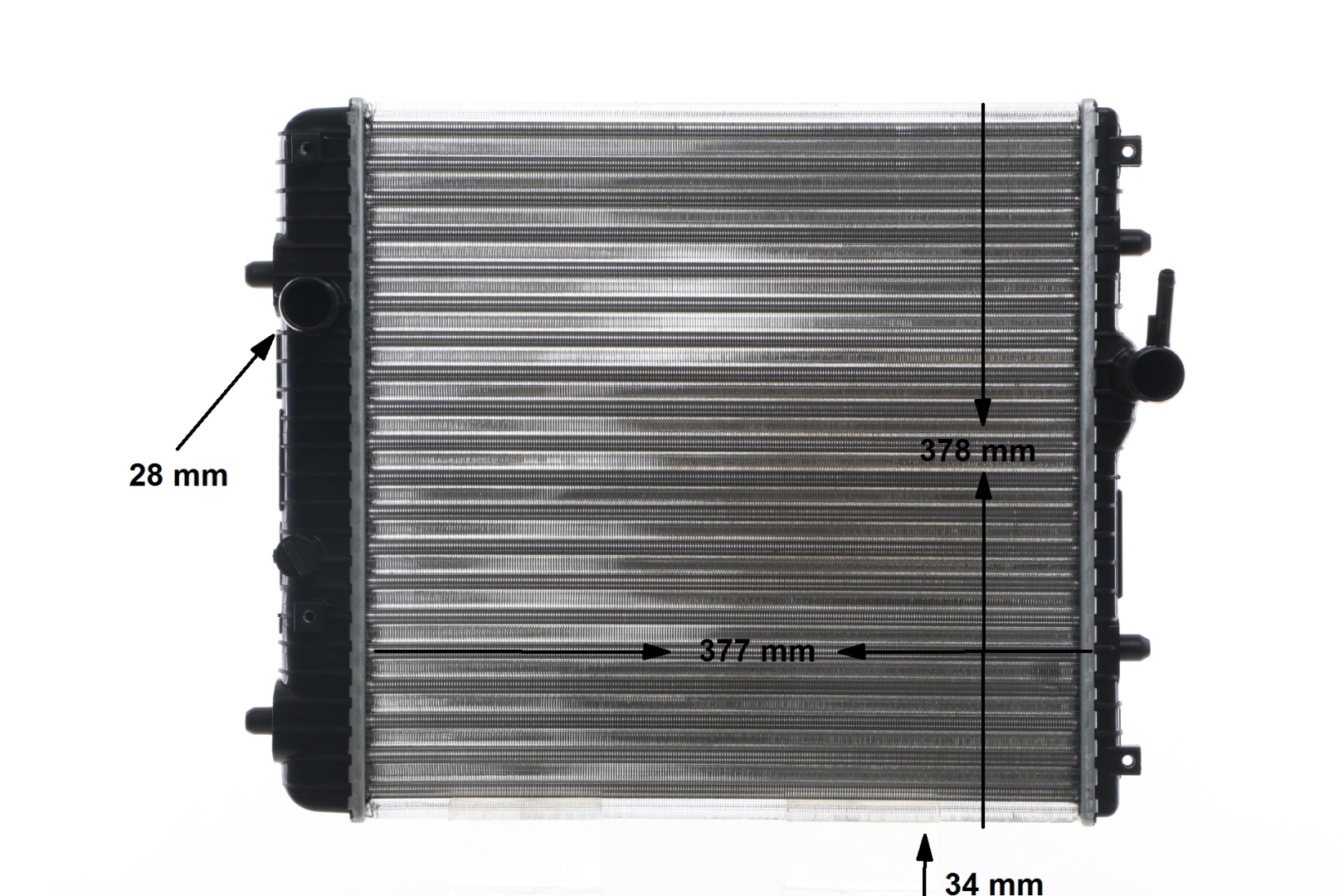 MAHLE ORIGINAL 376735085 VAUXHALL Agila Mk1 (A) (H00) Radiator, engine cooling for upgrade