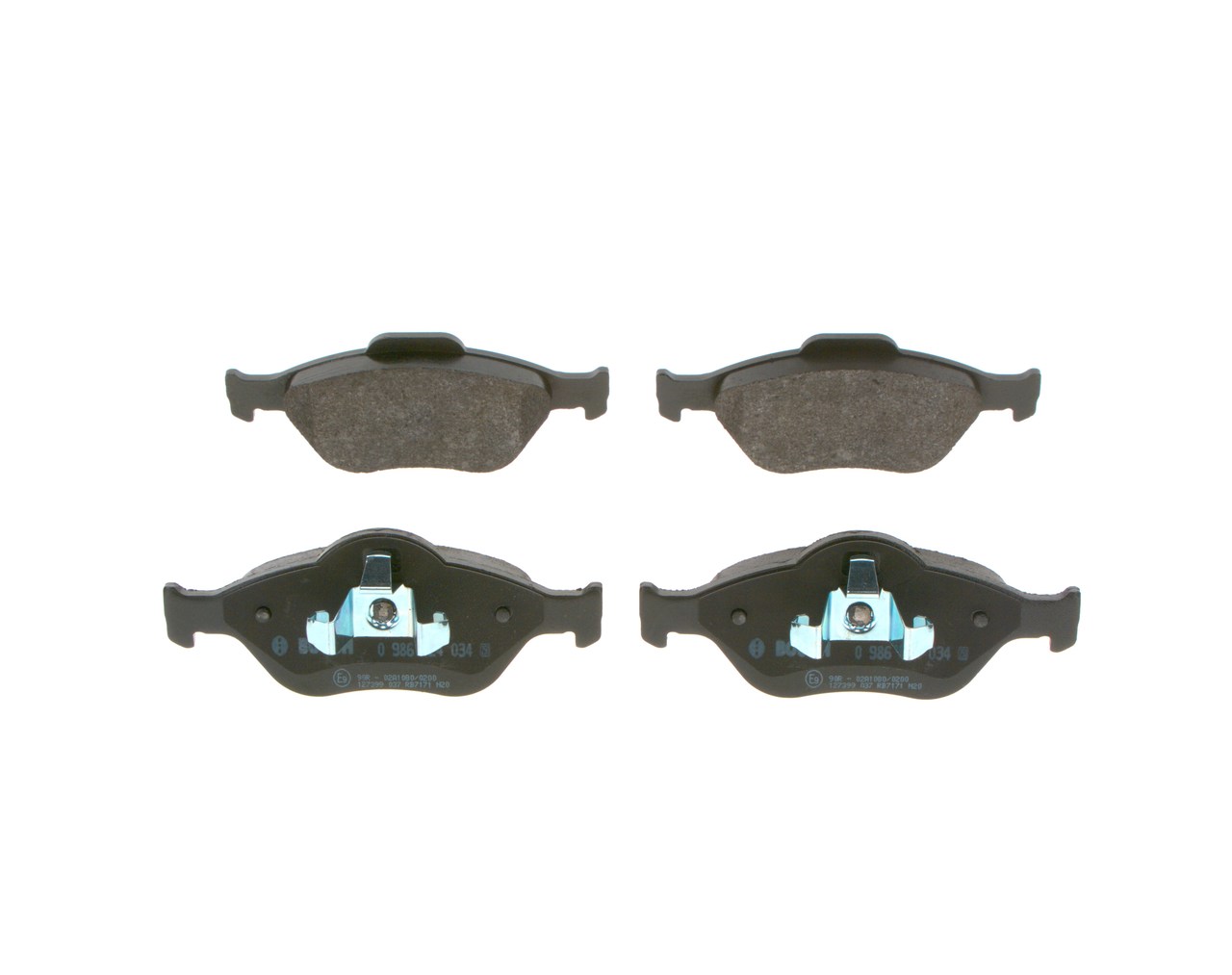 Bremsbeläge 0 986 424 034 BOSCH 1633674 FORD