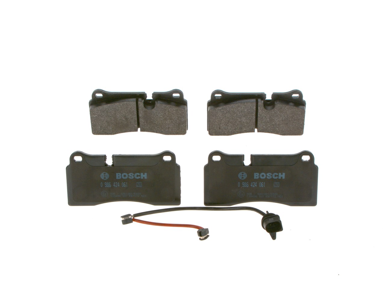 Bremsbeläge 0 986 424 061 BOSCH 24261 PEUGEOT, CITROЁN