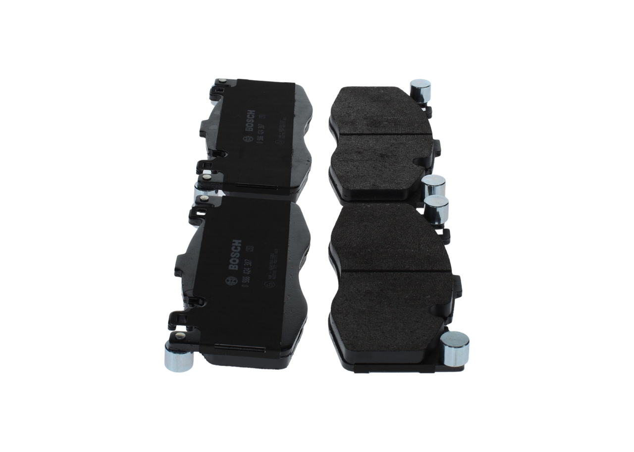 BOSCH 0 986 424 387 Bremseklodser Breite: 209,8mm, Höhe: 100,6mm, Dicke/Stärke: 19,2mm