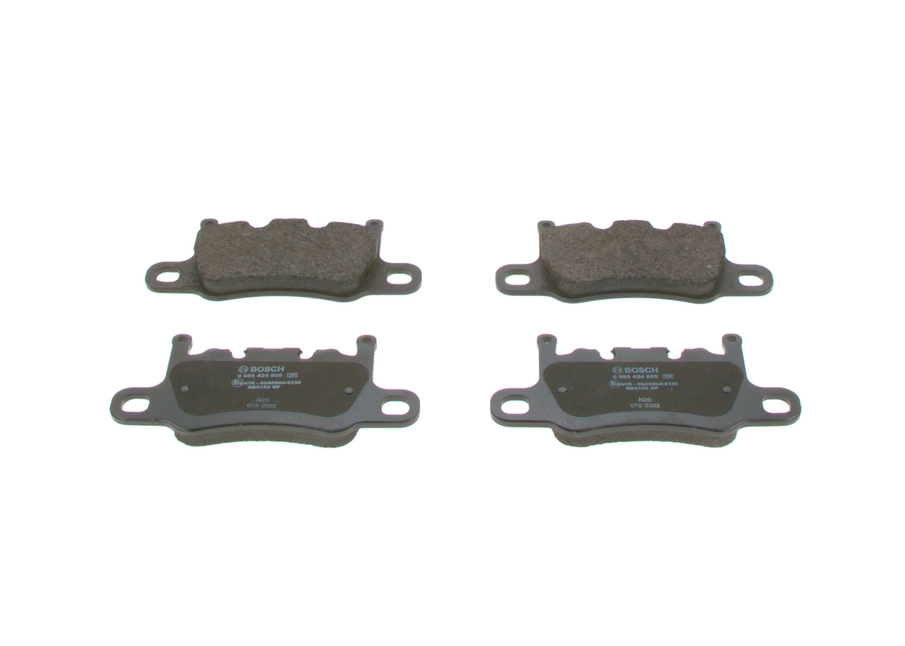 Bremsbeläge 0 986 424 605 BOSCH 9Y0698451D PORSCHE