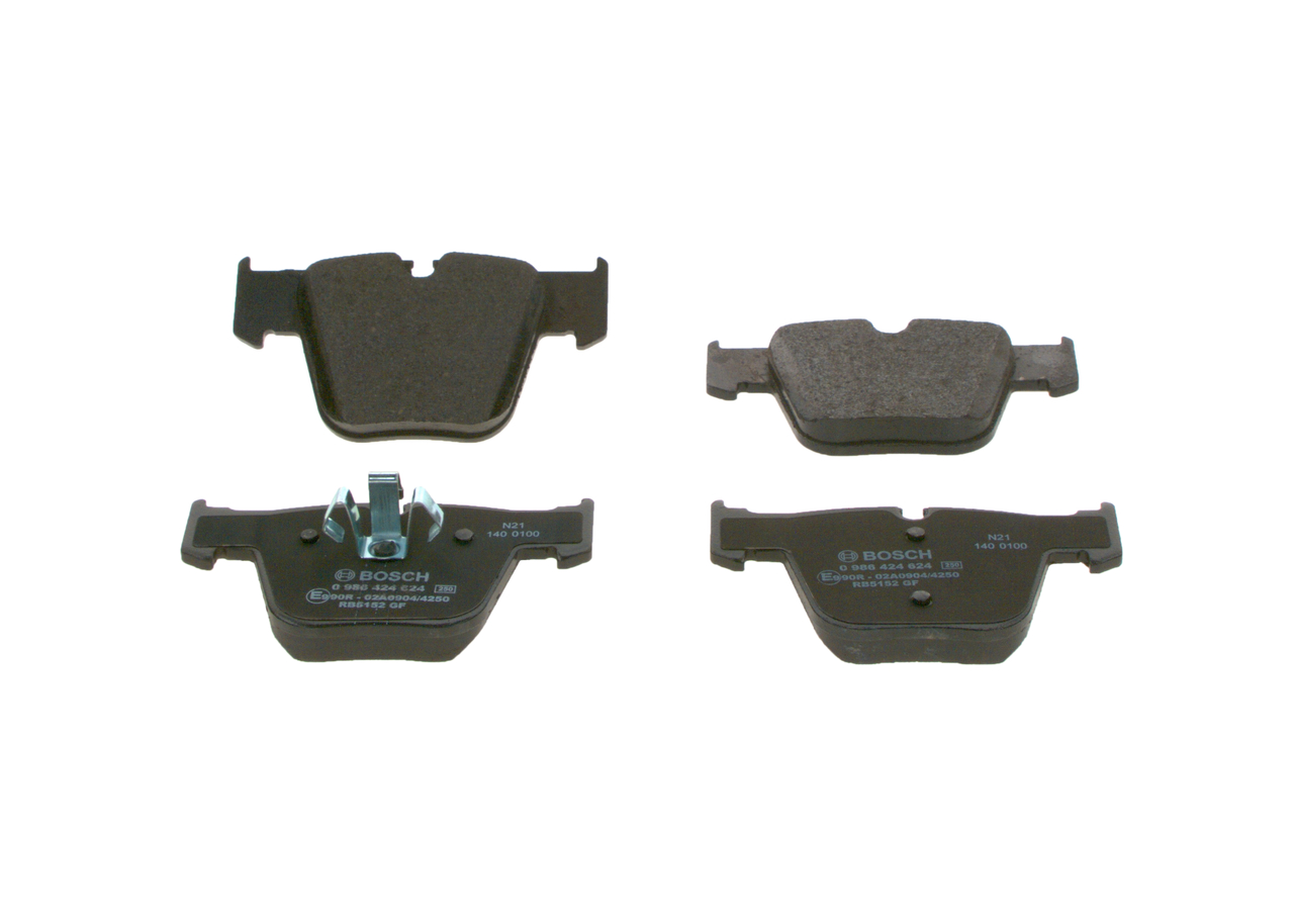 Brake pad set, disc brake BOSCH E9 90R - 02A0904/4250 rating