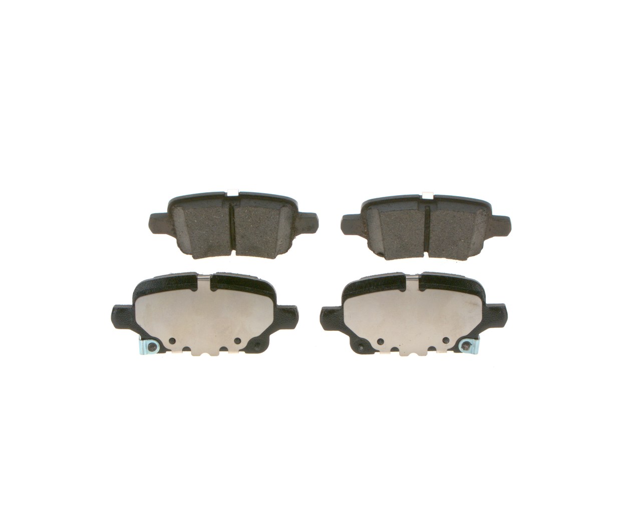 Комплект спирачно феродо, дискови спирачки 13 517 515 BOSCH 0986424870 OPEL, PEUGEOT, CHEVROLET, VAUXHALL